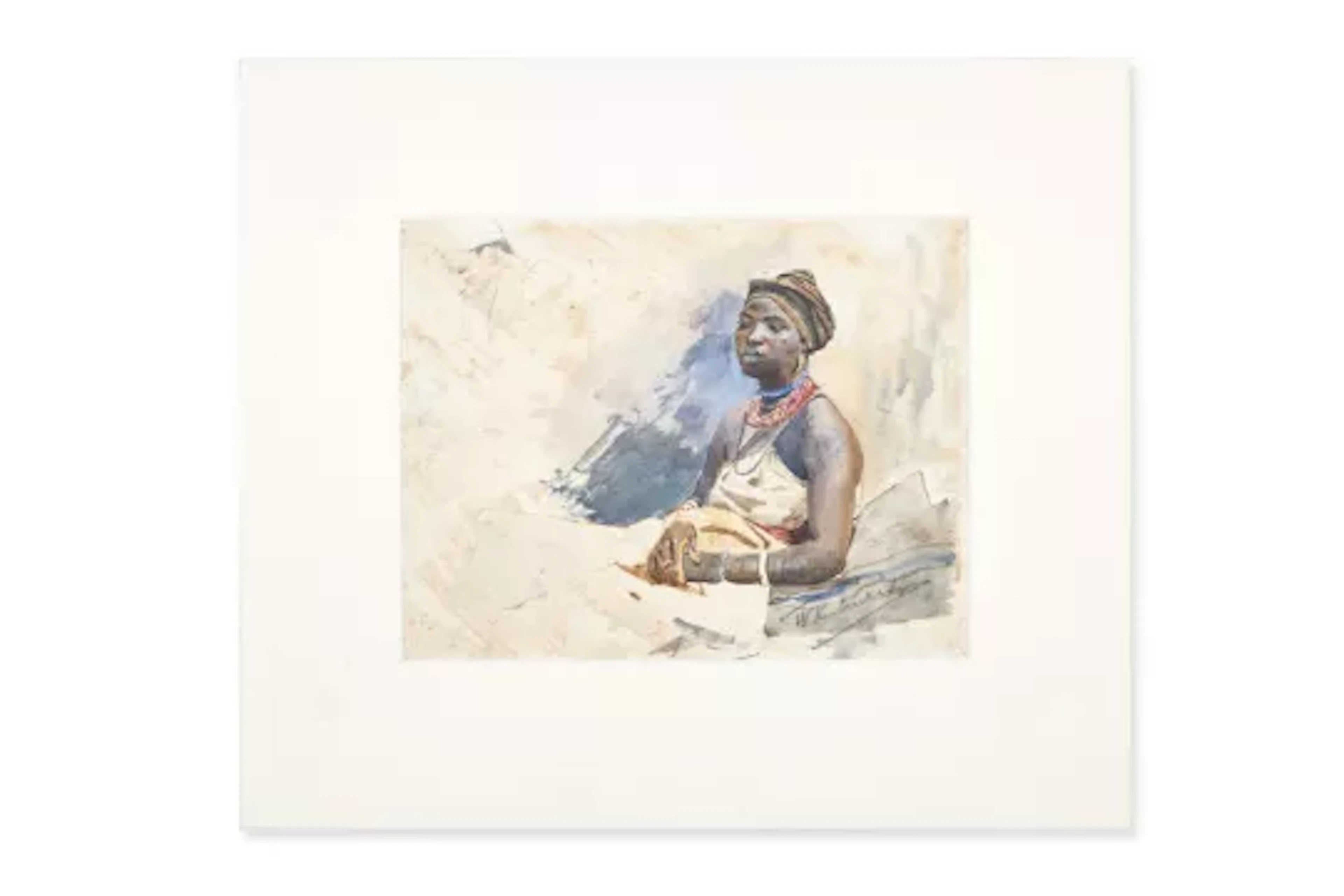 WILHELM KUHNERT (GERMAN 1865-1926), STUDY OF A WOMAN