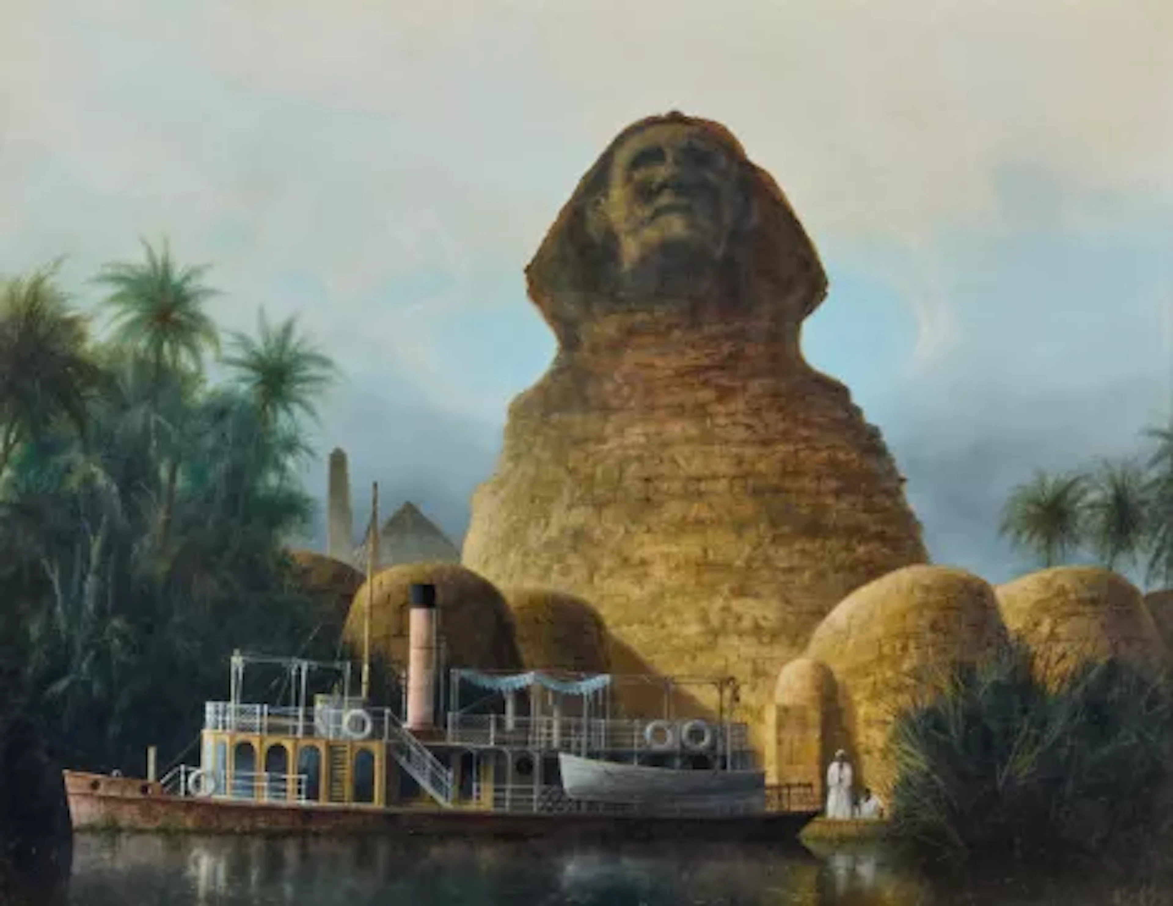 λ FELIX KELLY (BRITISH 1914-1994), SPHINX AND NILE STEAMER