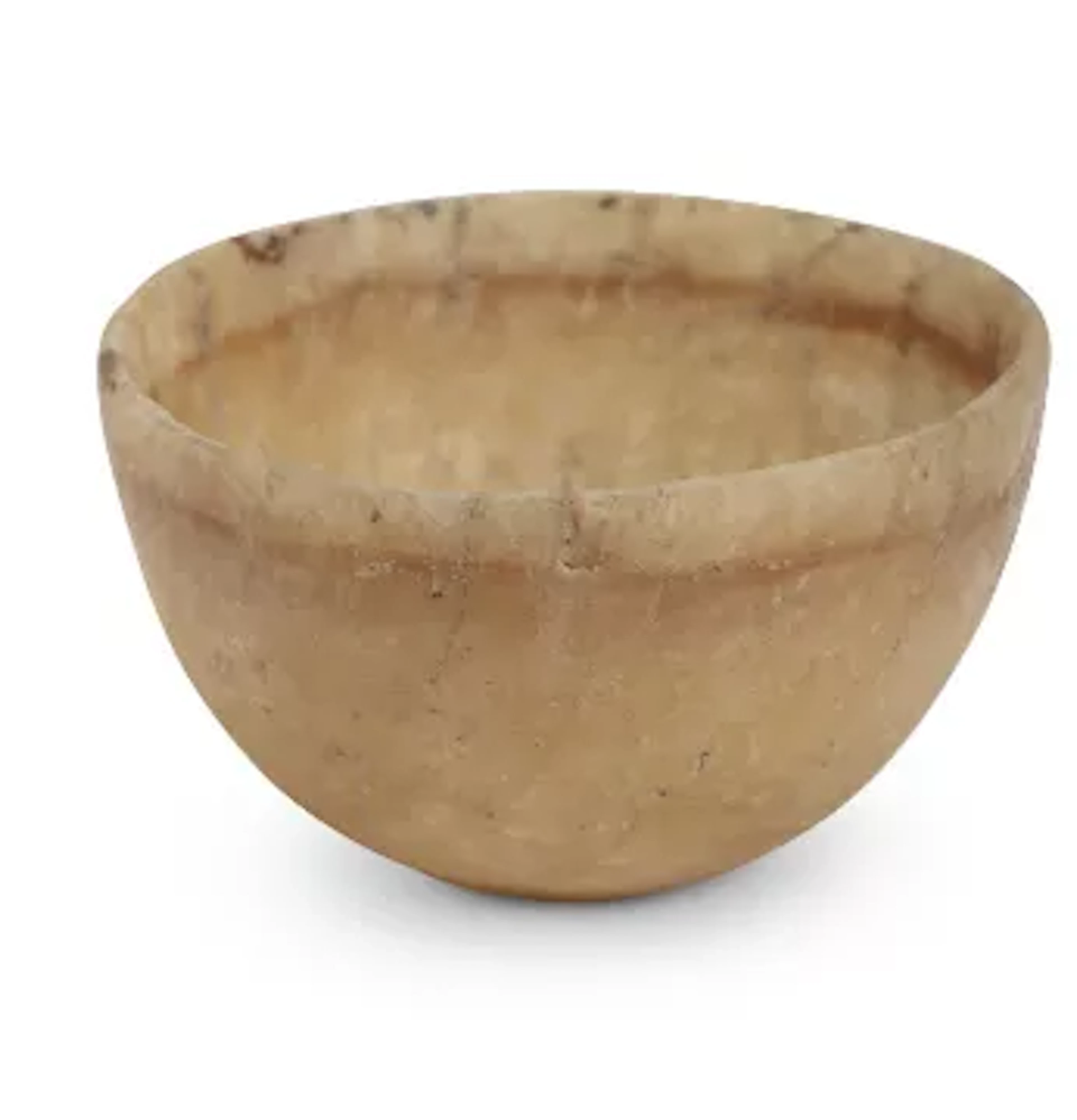AN EGYPTIAN ALABASTER BOWL IN THE OLD KINGDOM TASTE, PROBABLY 19TH CENTURY