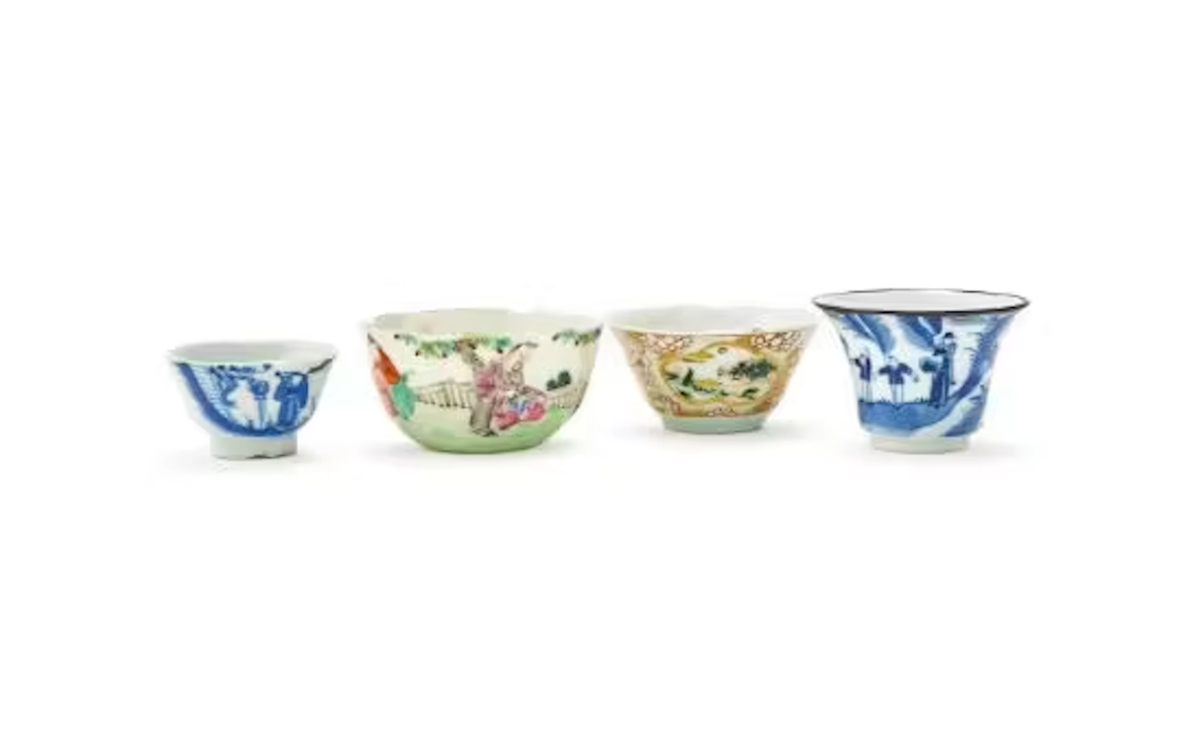 A Chinese Famille Rose wine cup