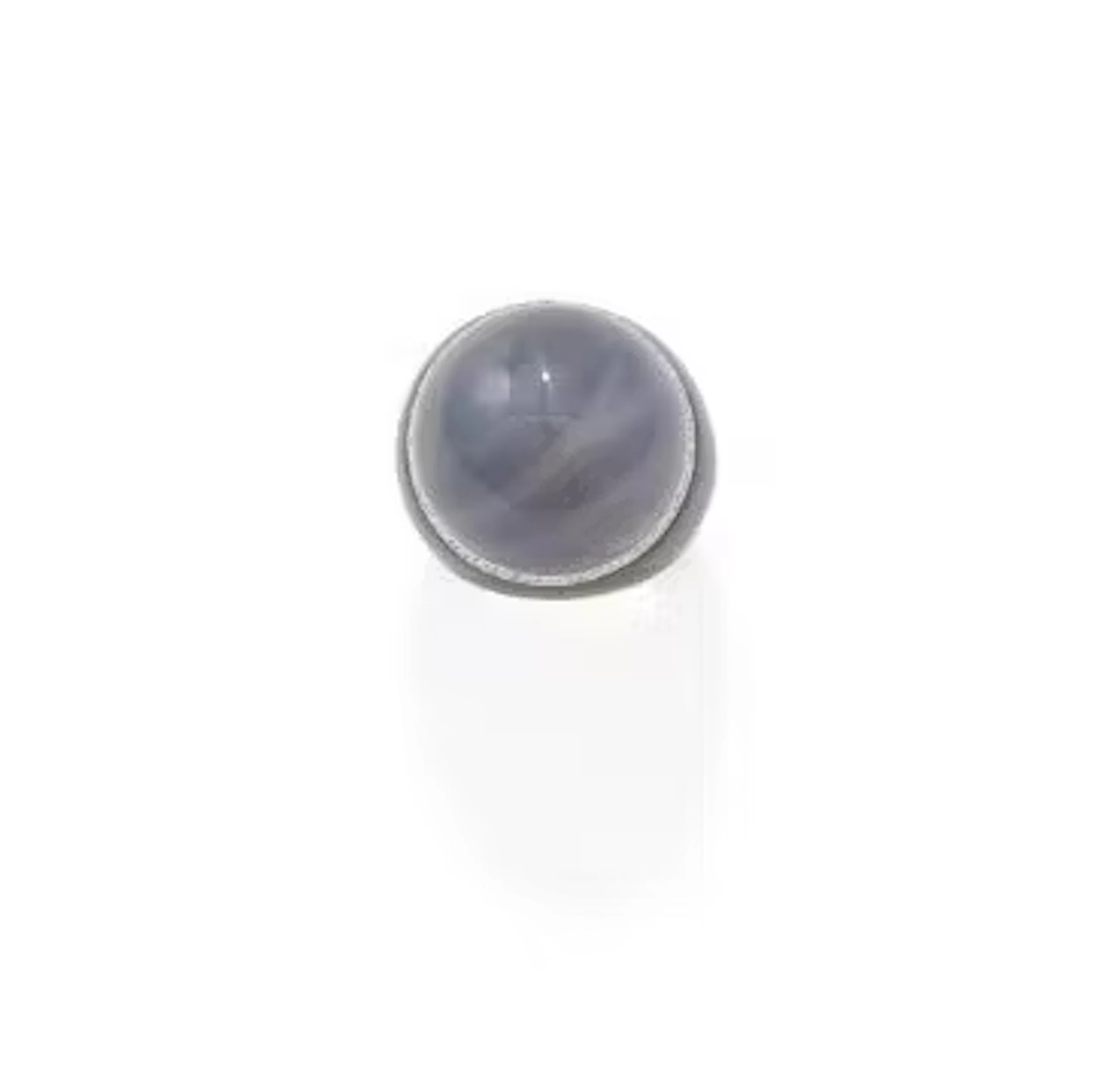 CATHERINE PREVOST, A GREY AGATE AND DIAMOND DRESS RING