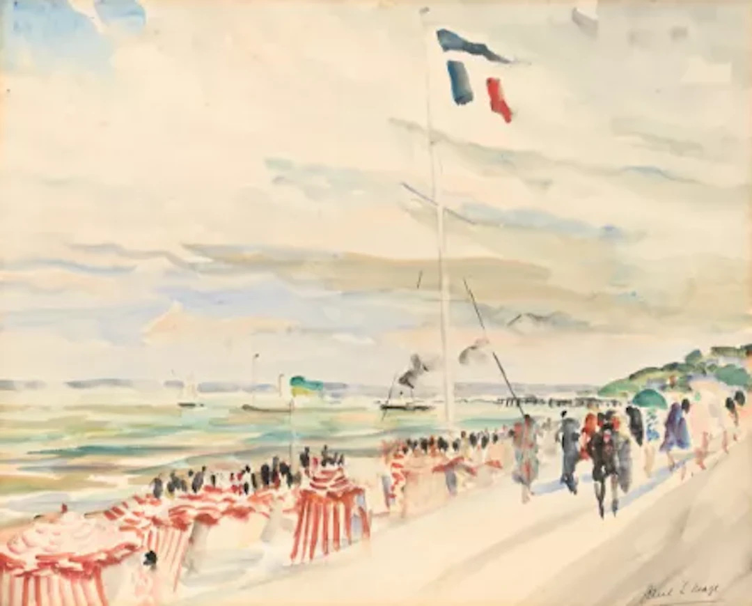 λ PAUL LUCIEN MAZE (FRENCH/BRITISH 1887-1979), VIEW OF DEAUVILLE