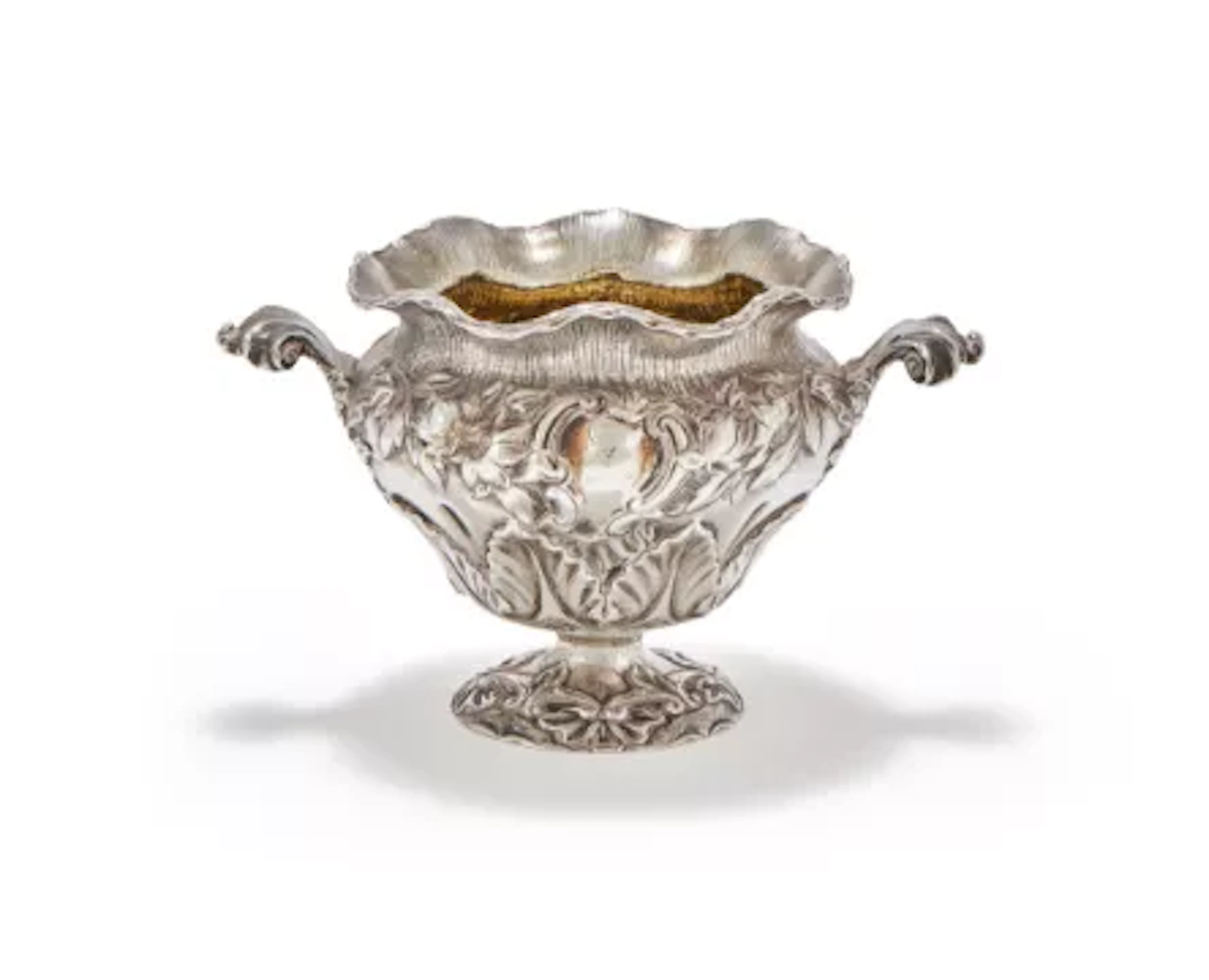 A WILLIAM IV SILVER PEDESTAL BOWL, CHARLES FOX II, LONDON 1833