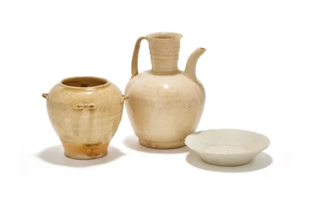 A Chinese white glazed ewer, Southern Song Dynasty (1127-1279)