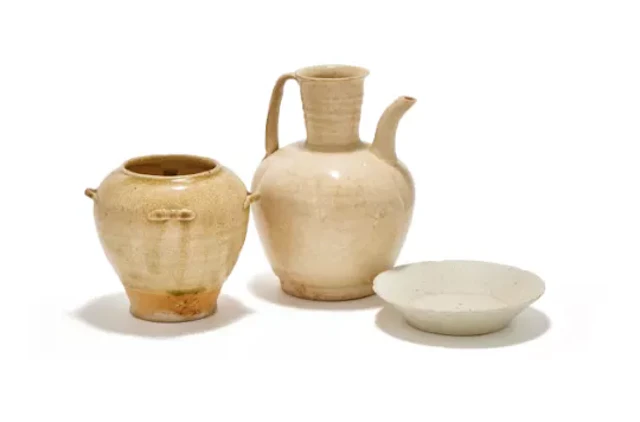 A Chinese white glazed ewer, Southern Song Dynasty (1127-1279)