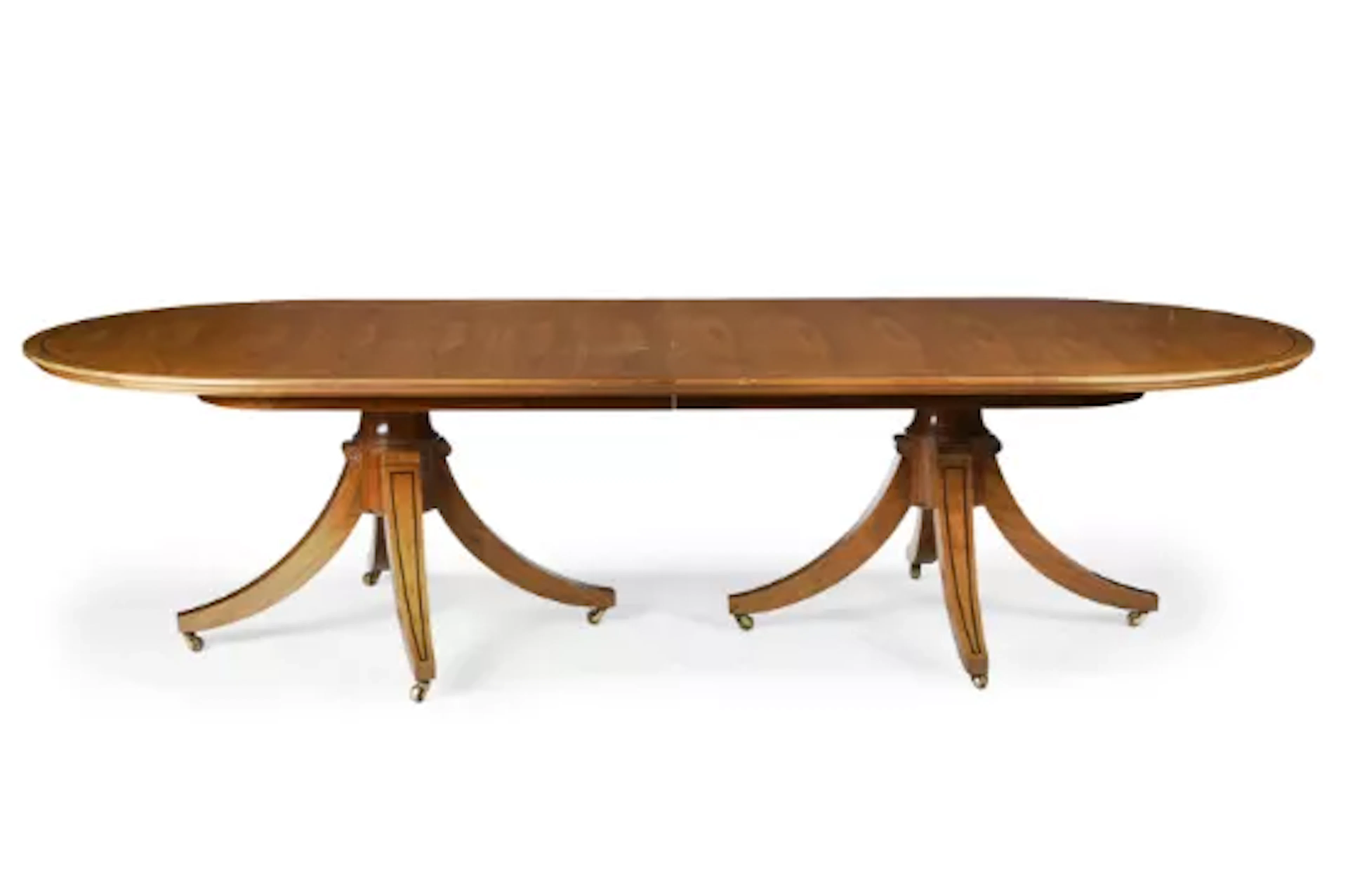 LINLEY (BRITISH, FD. 1985) , BESPOKE REGENCY-STYLE DINING TABLE, 2002/3