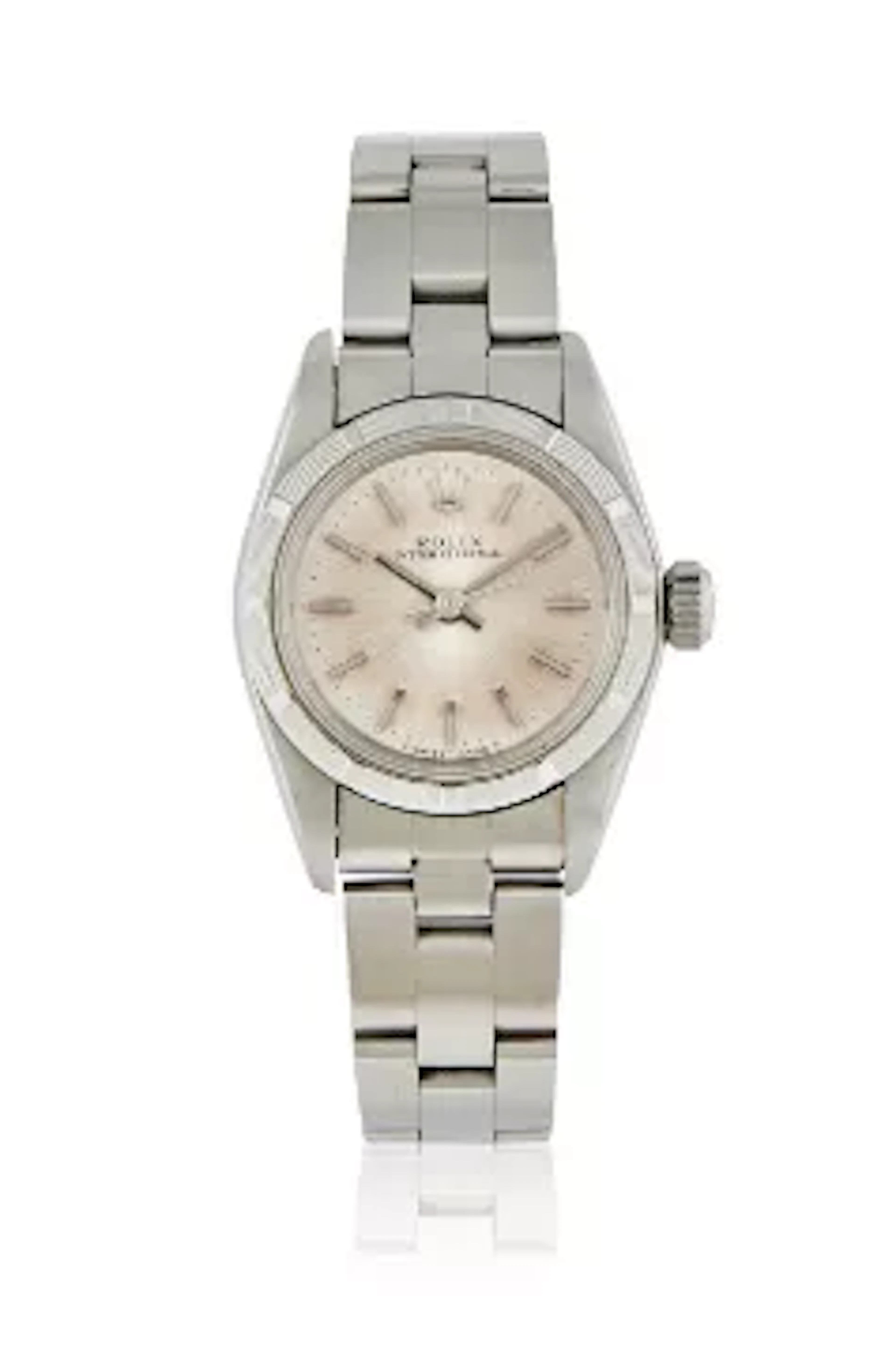 ROLEX, OYSTER PERPETUAL, REF. 67230, A LADY'S STAINLESS STEEL BRACELET WATCH