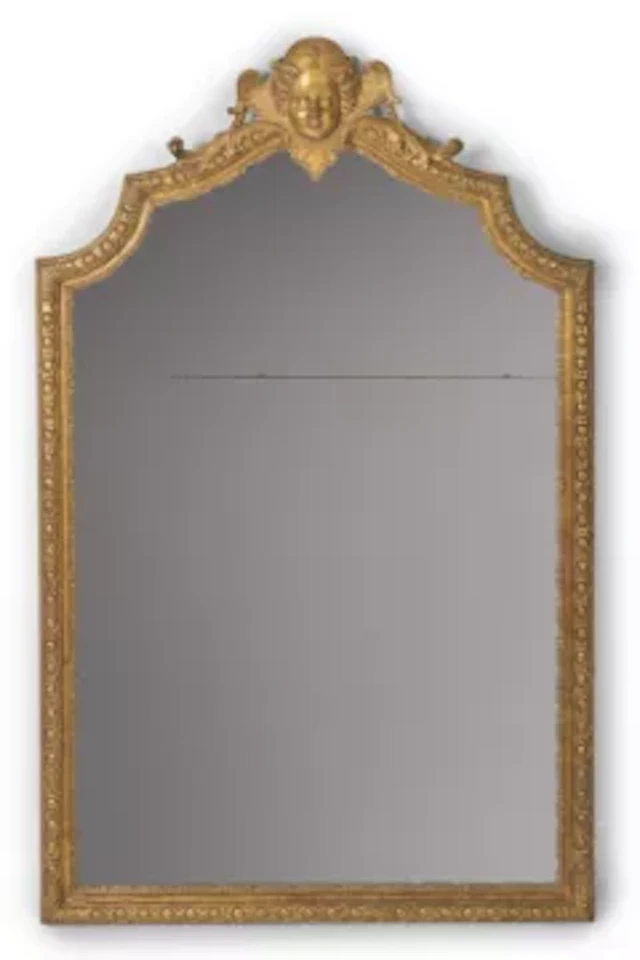 A LOUIS XVI CARVED GILTWOOD MIRROR, CIRCA 1790