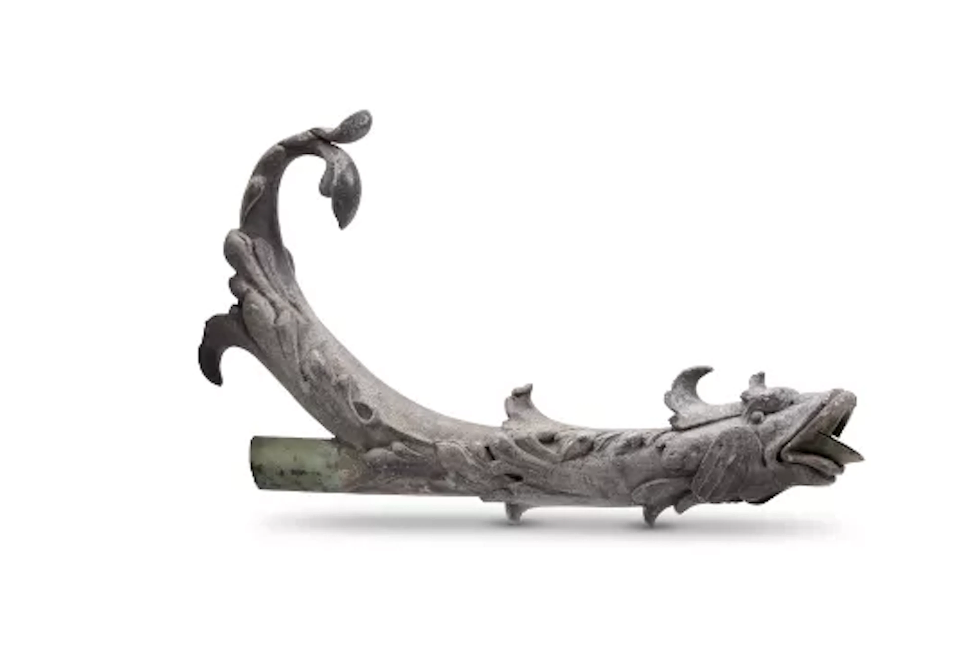 A LEAD FOUNTAIN SPOUT IN THE FORM OF A DRAGON, 18TH CENTURY