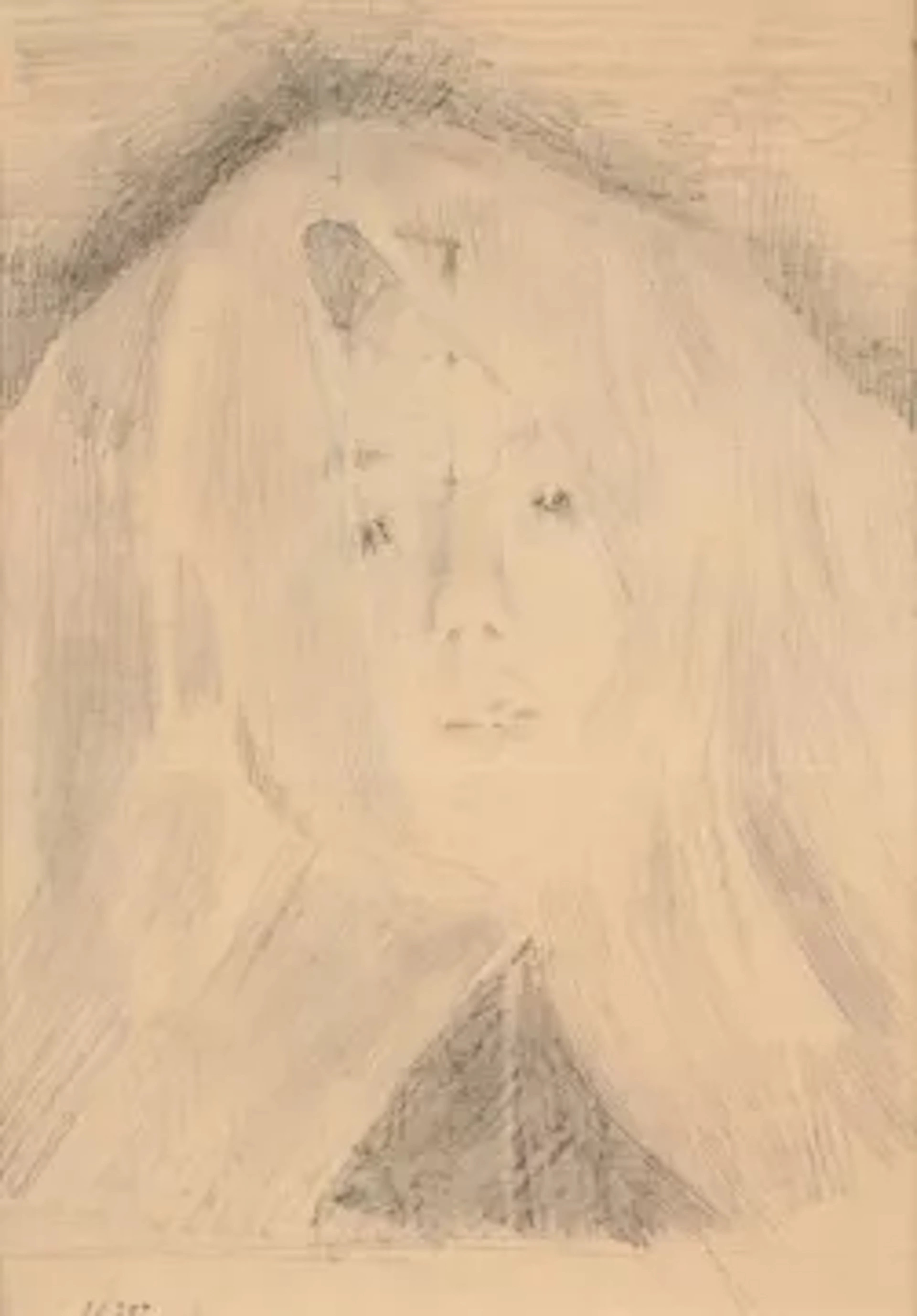 JOHN SINGER SARGENT (AMERICAN 1856-1925), GIRL WEARING A WHITE VEIL