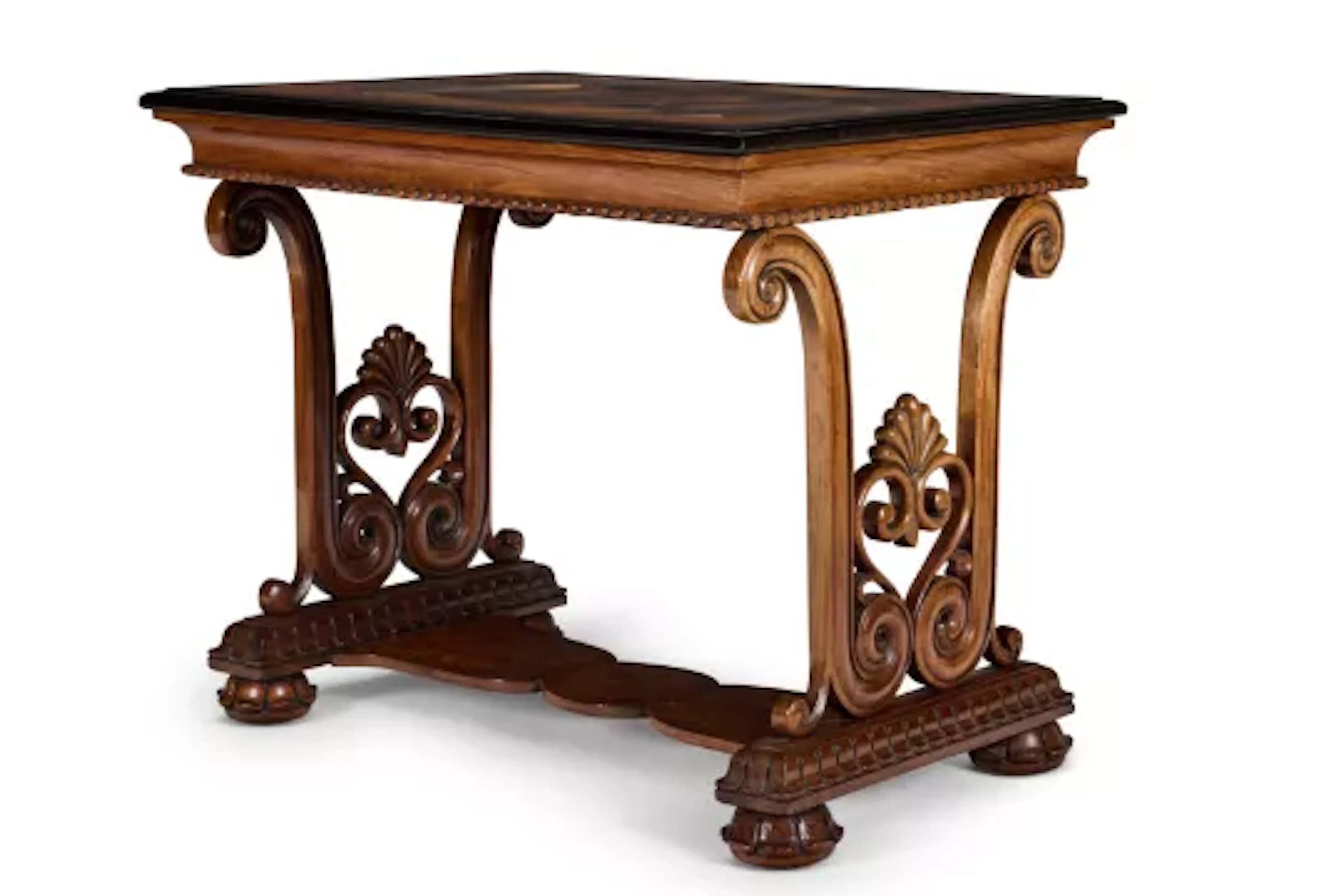 Y A SINHALESE ROSEWOOD, CALAMANDER AND SPECIMEN PARQUETRY WRITING