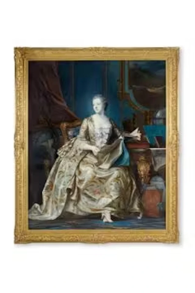 ‡ MANNER OF MAURICE-QUENTIN DE LA TOUR, MADAME DE POMPADOUR (1721-1764)