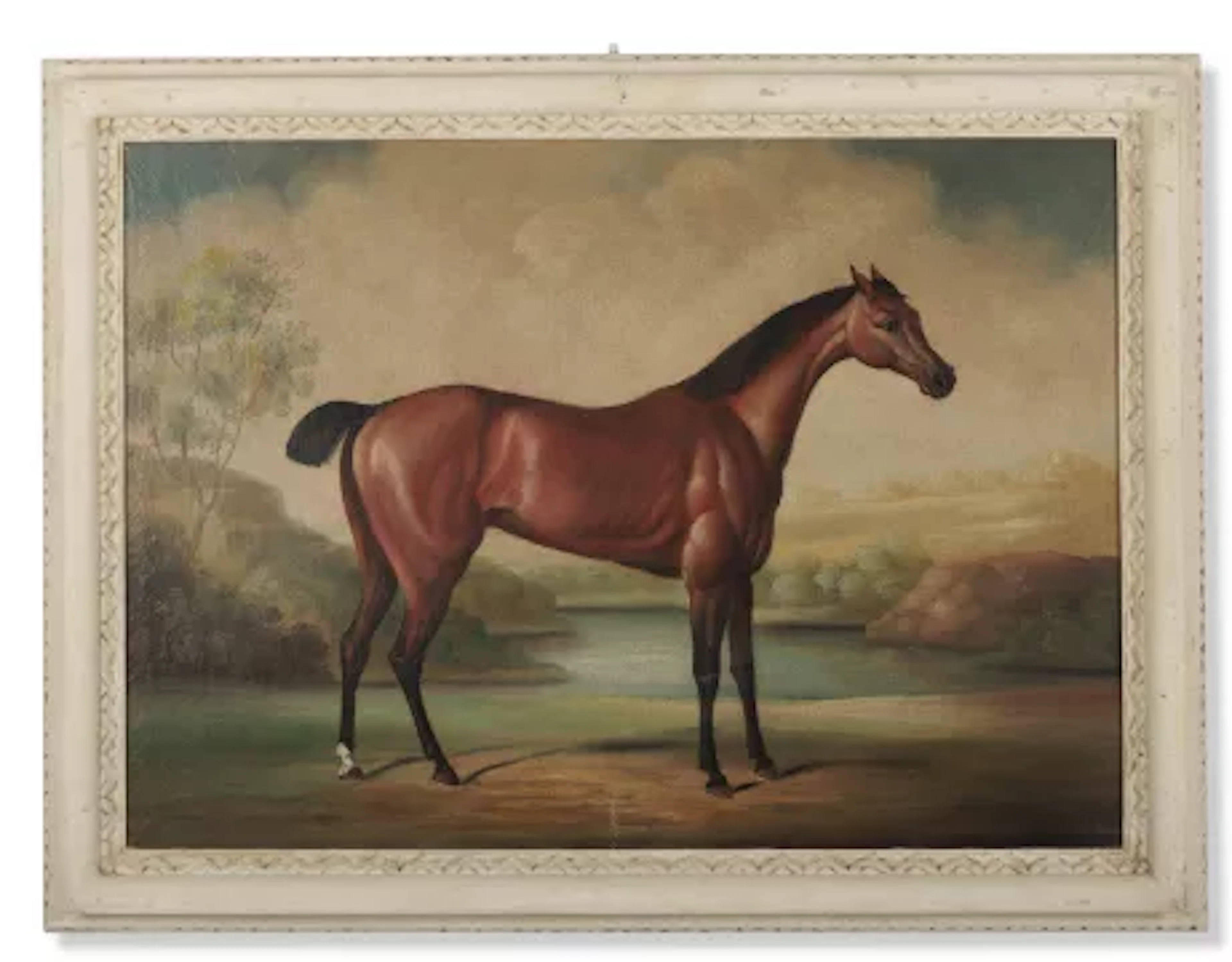 ENGLISH SCHOOL (19TH CENTURY), A BAY HORSE: AND A GREY HORSE