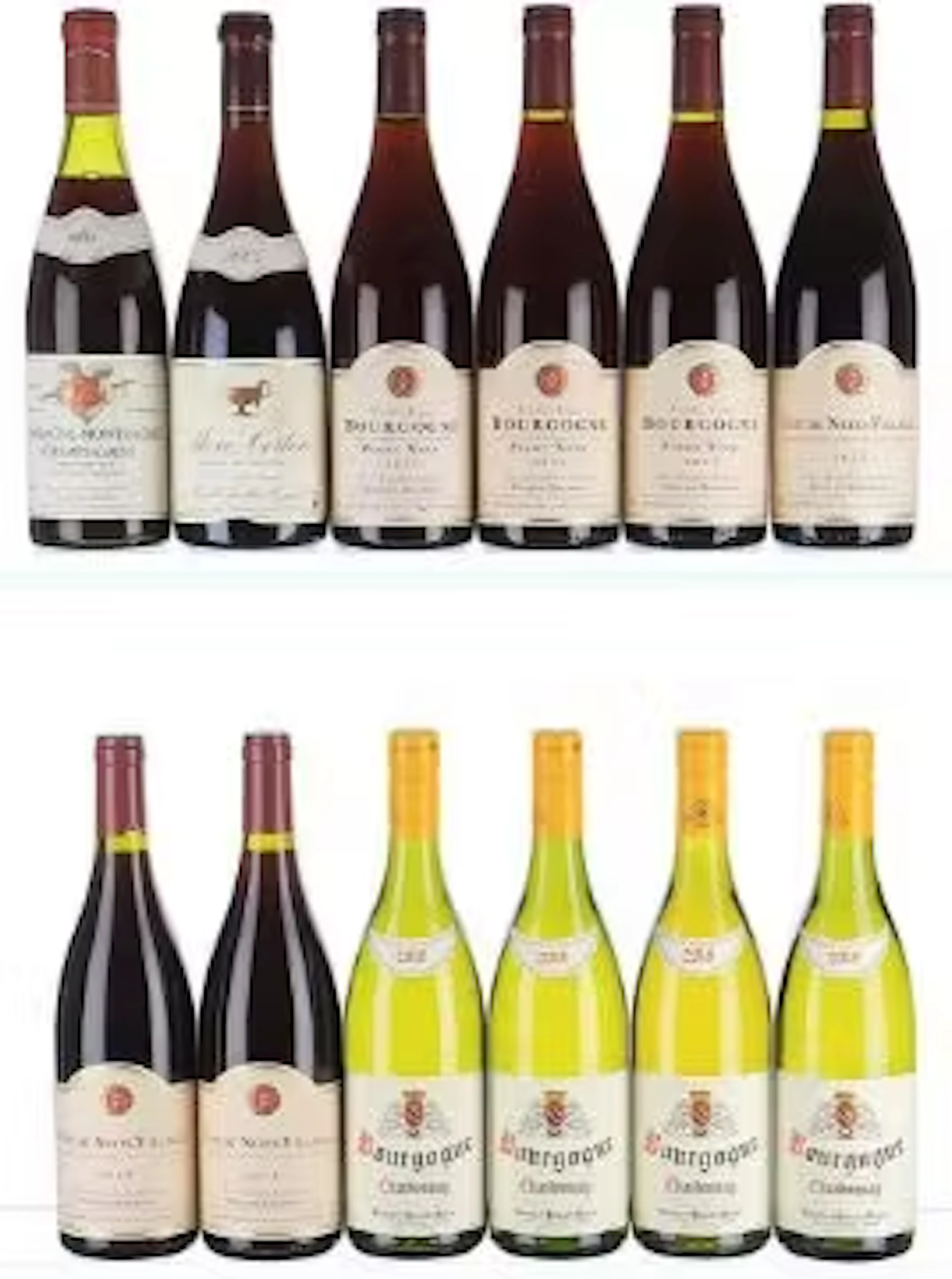 1989/2018 Mixed Lot of Red and White Burgundy