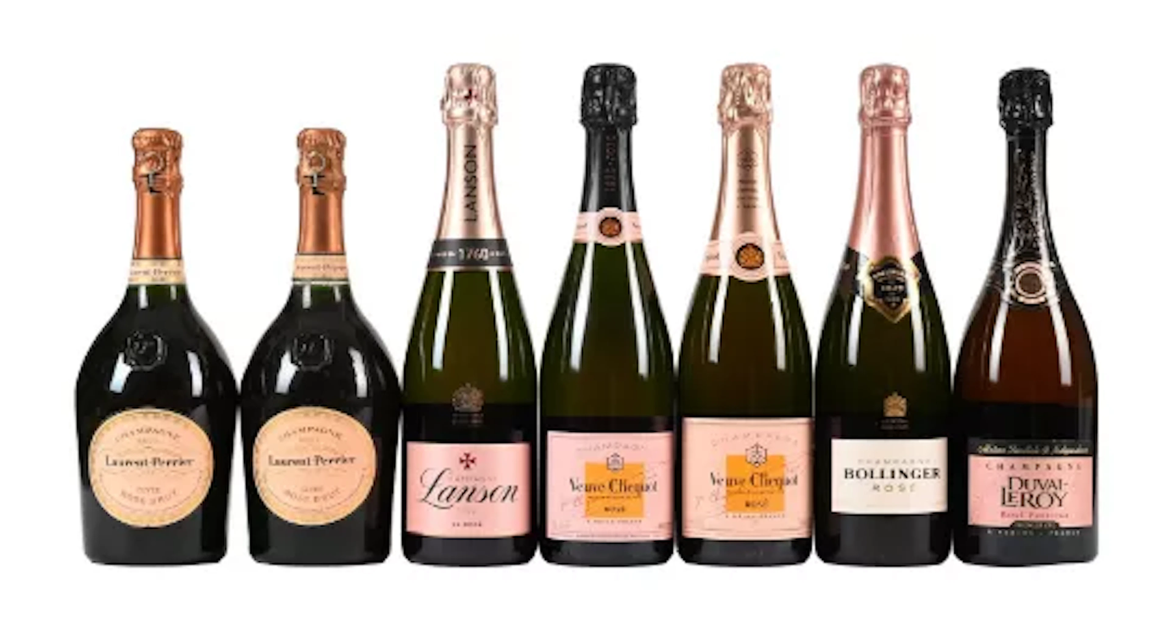 A Mixed Lot of NV Rose Champagne
