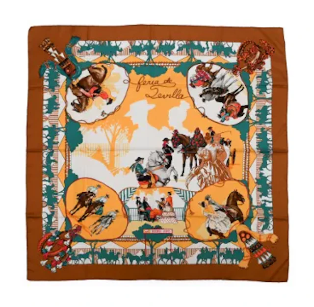 HERMÈS, FERIA DE SEVILLA, A SILK SCARF, DESIGNED BY HUBERT DE WATRIGANT