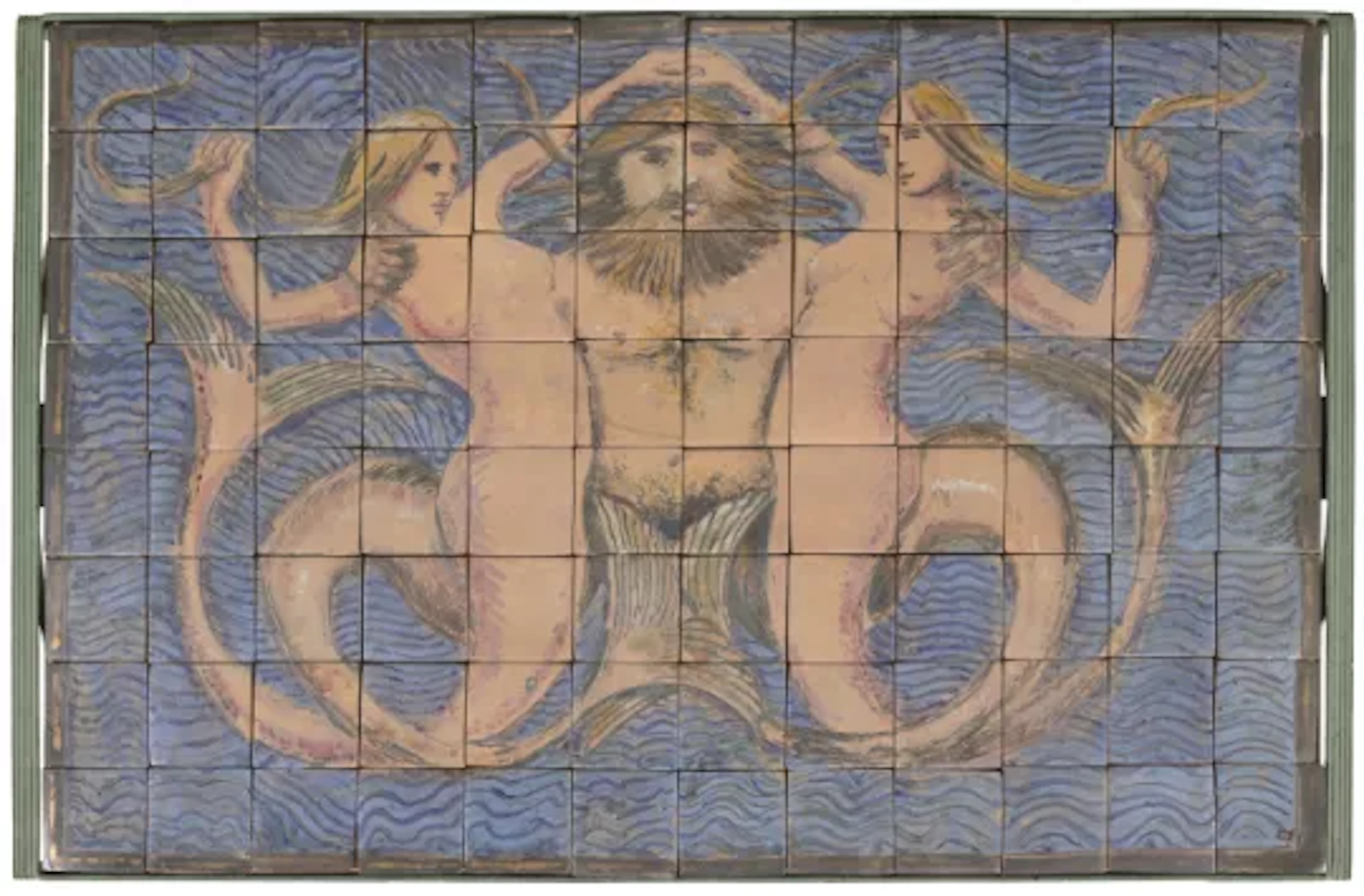 λ QUENTIN BELL (ENGLISH, 1910-1996), A TILED TABLE, CIRCA 1985