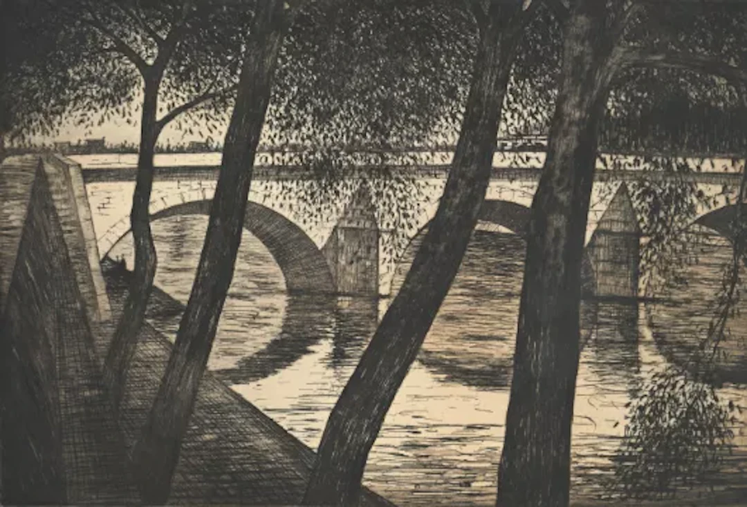 CHRISTOPHER RICHARD WYNNE NEVINSON (BRITISH 1889-1946), PONT ROYAL (BLACK 94)