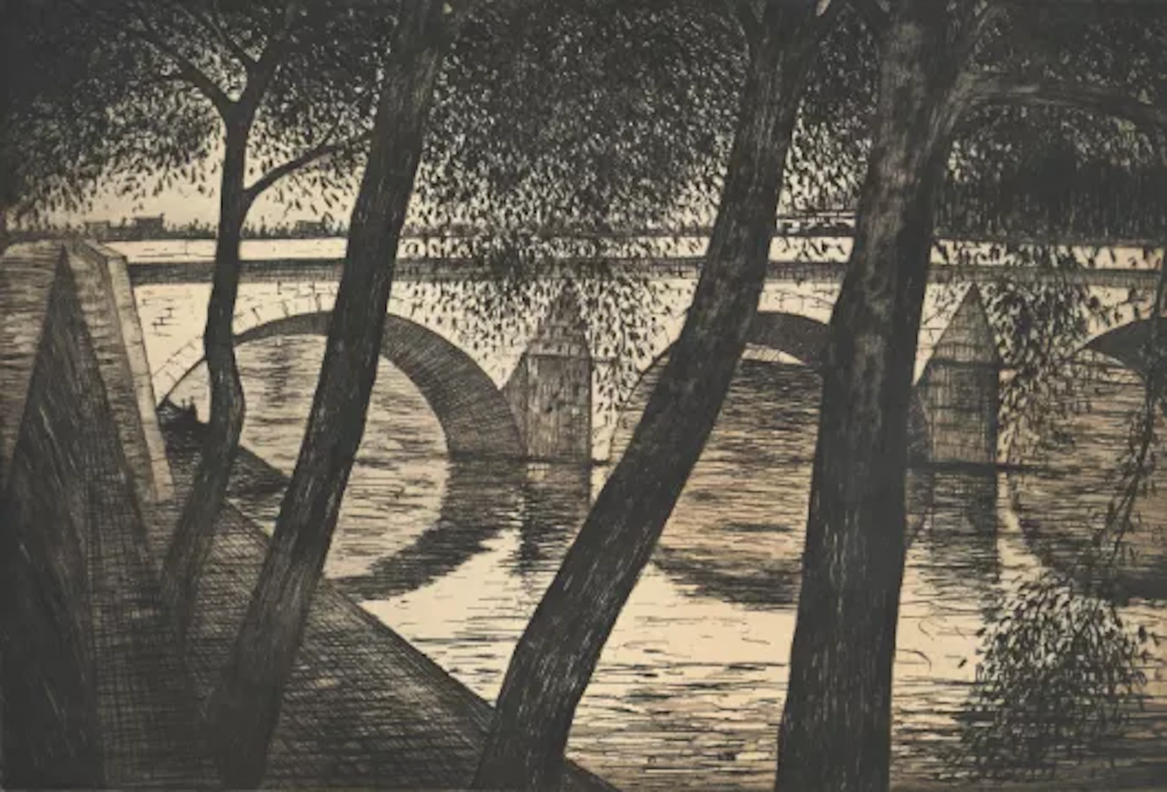 CHRISTOPHER RICHARD WYNNE NEVINSON (BRITISH 1889-1946), PONT ROYAL (BLACK 94)