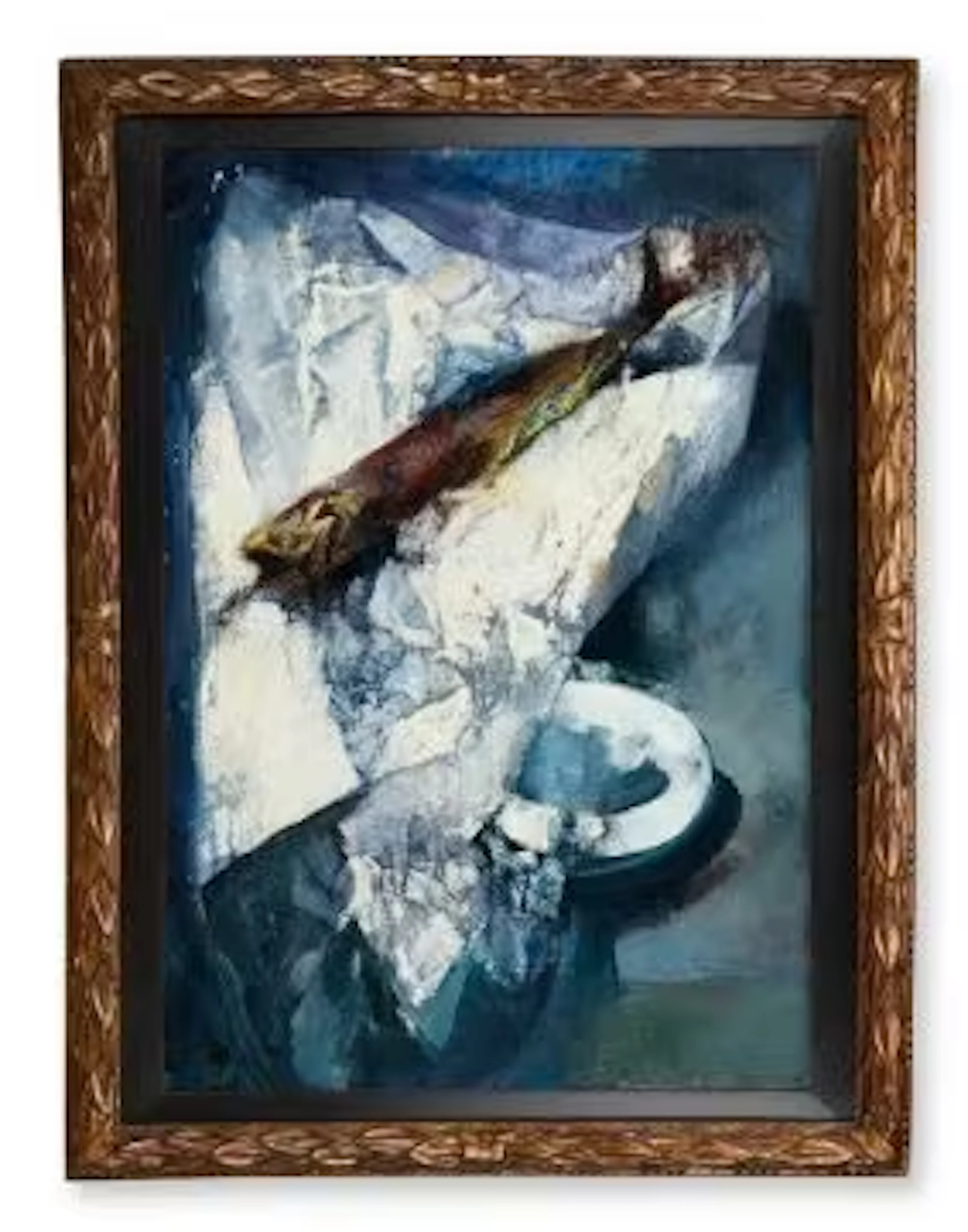 λ RENZO VESPIGNANI (ITALIAN 1924-2001), NATURA MORTA CON PESCARE