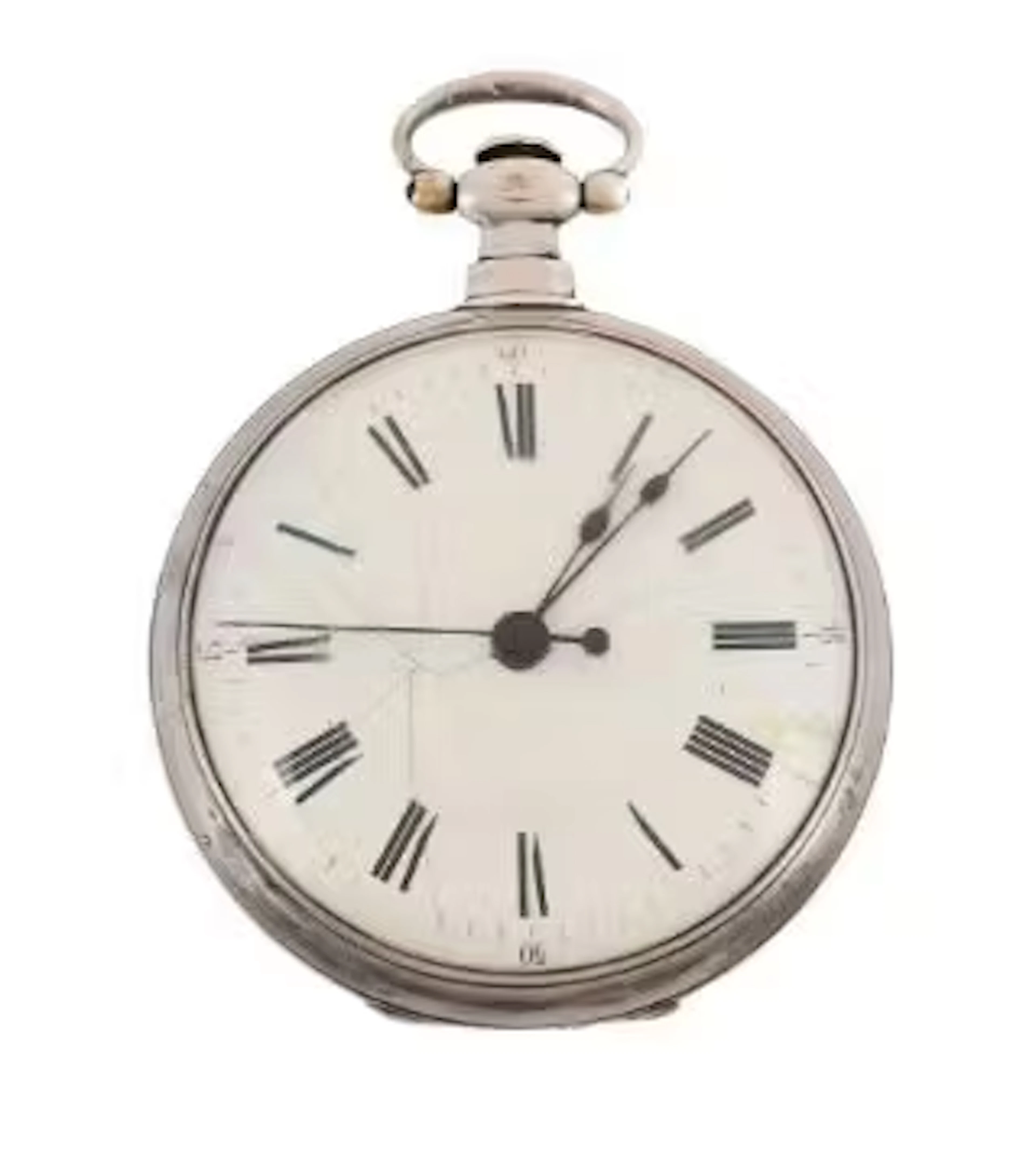 EDOUARD JUVET, SHANGHAI A CHINESE SILVER OPEN FACE POCKET WATCH WITH