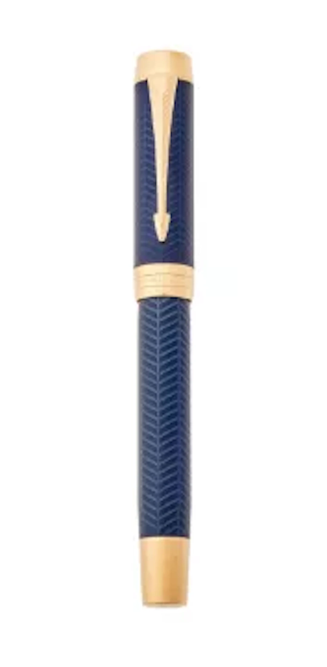 PARKER, DUOFOLD CENTENNIAL, PRESTIGE, A BLUE CHEVRON FOUNTAIN PEN