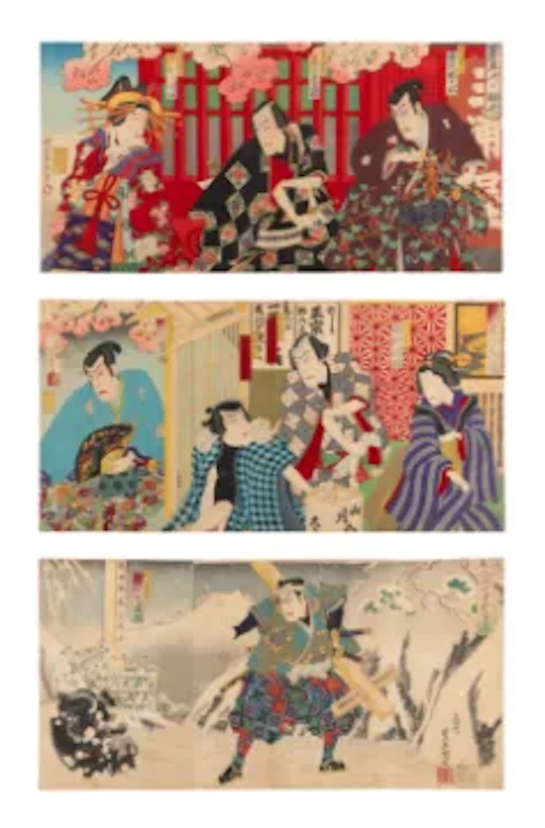 Toyohara Kunichika: An Album of Japanese Woodblock Prints, 19th Century