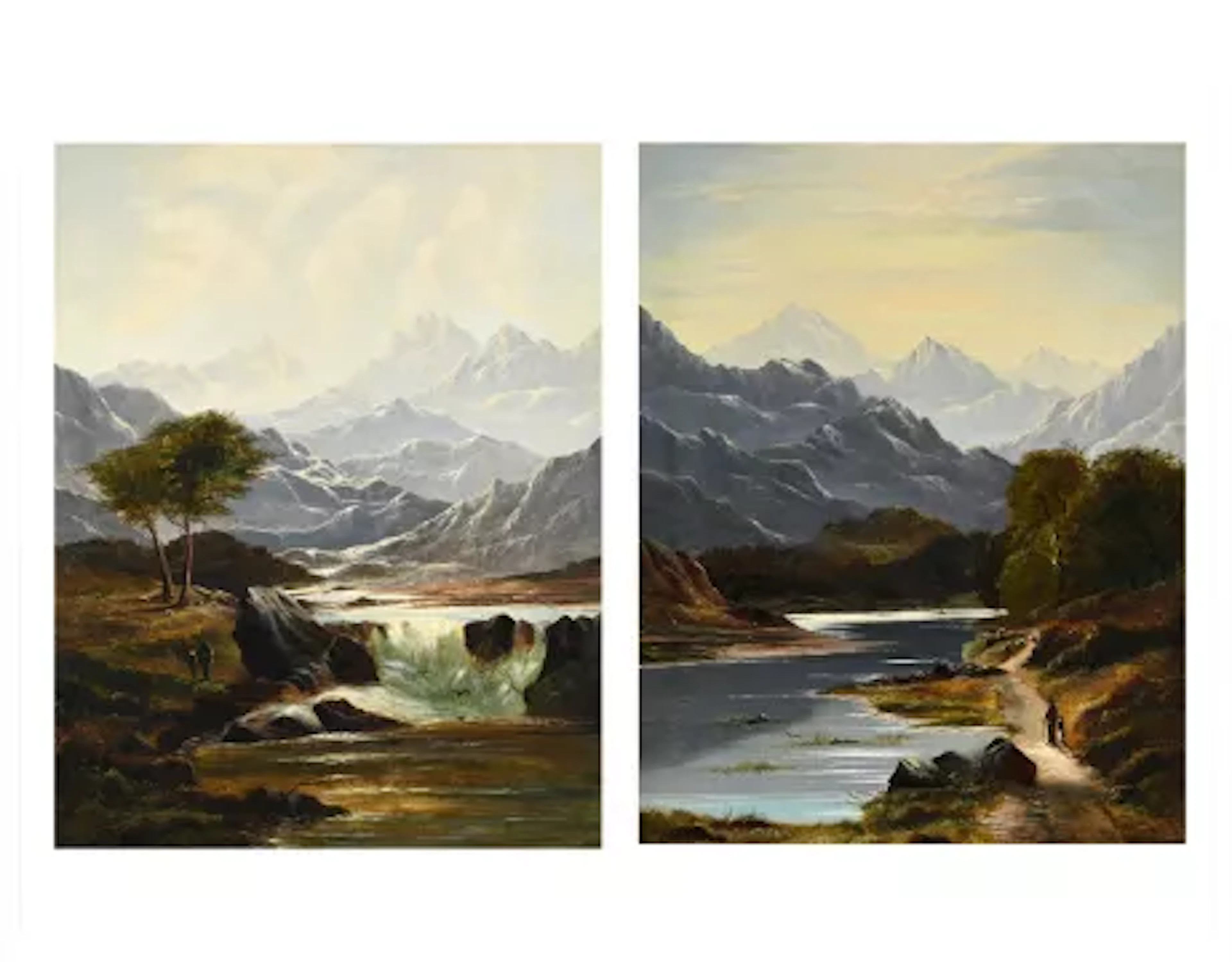 G*** F*** LESLIE (BRITISH 19TH CENTURY), HIGHLAND LANDSCAPES (2)
