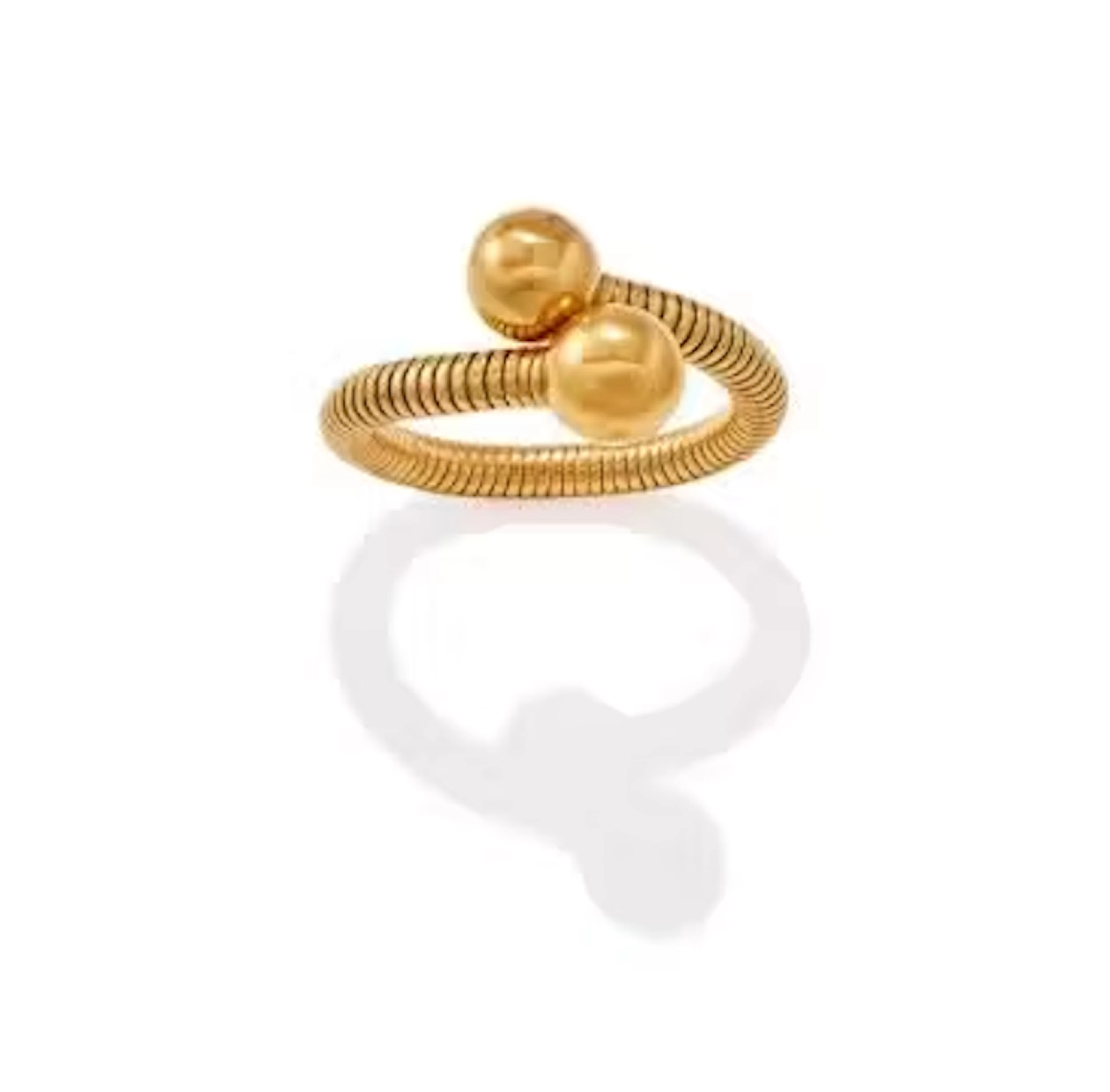 A MID 20TH CENTURY GASPIPE LINK BANGLE
