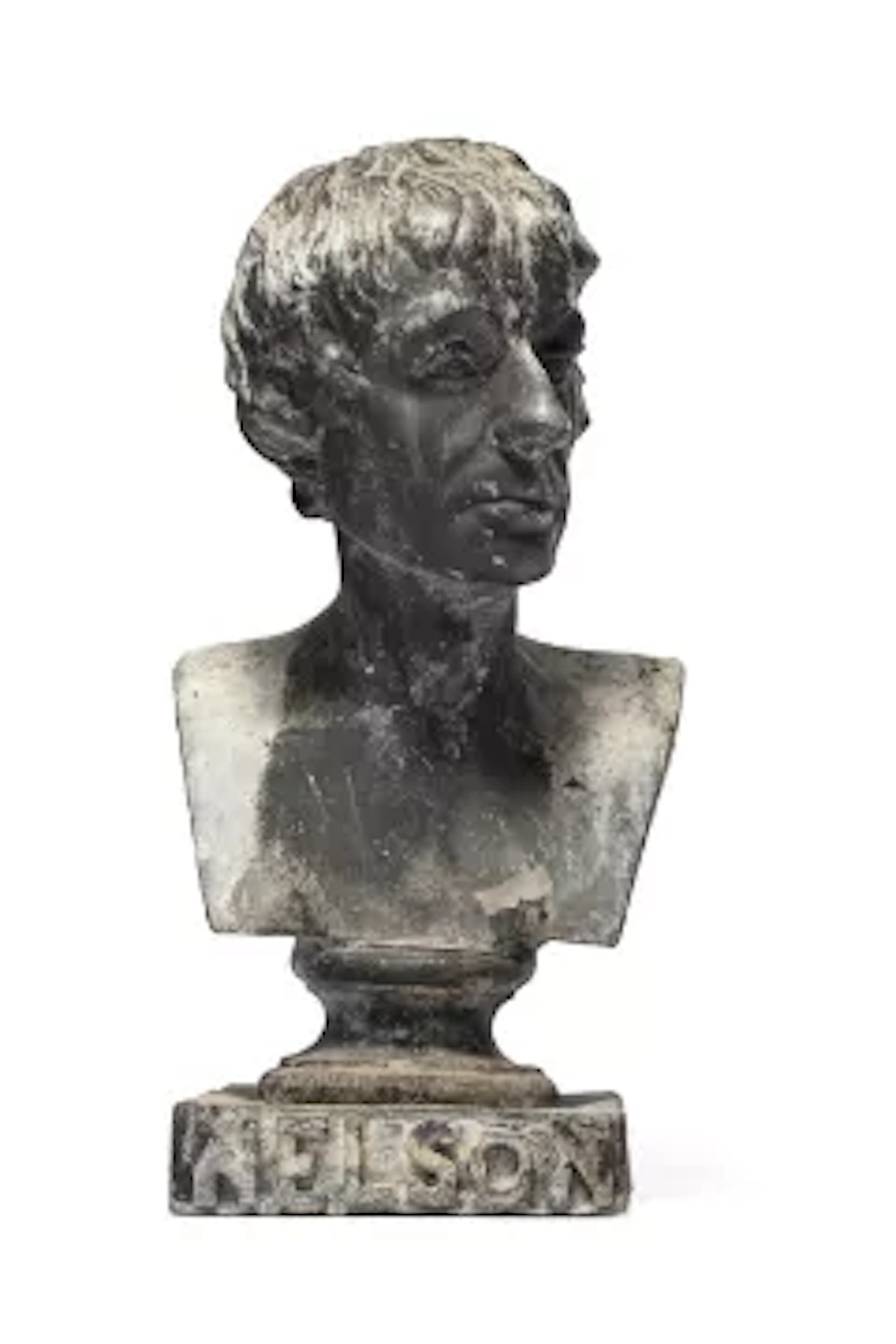 AFTER THE MODEL BY LAWRENCE GAHAGAN, A LEAD BUST OF VICE-ADMIRAL LORD