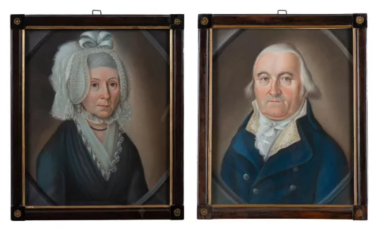 GERMAN SCHOOL (EARLY 19TH CENTURY), PORTRAITS OF A HUSBAND AND WIFE (2)