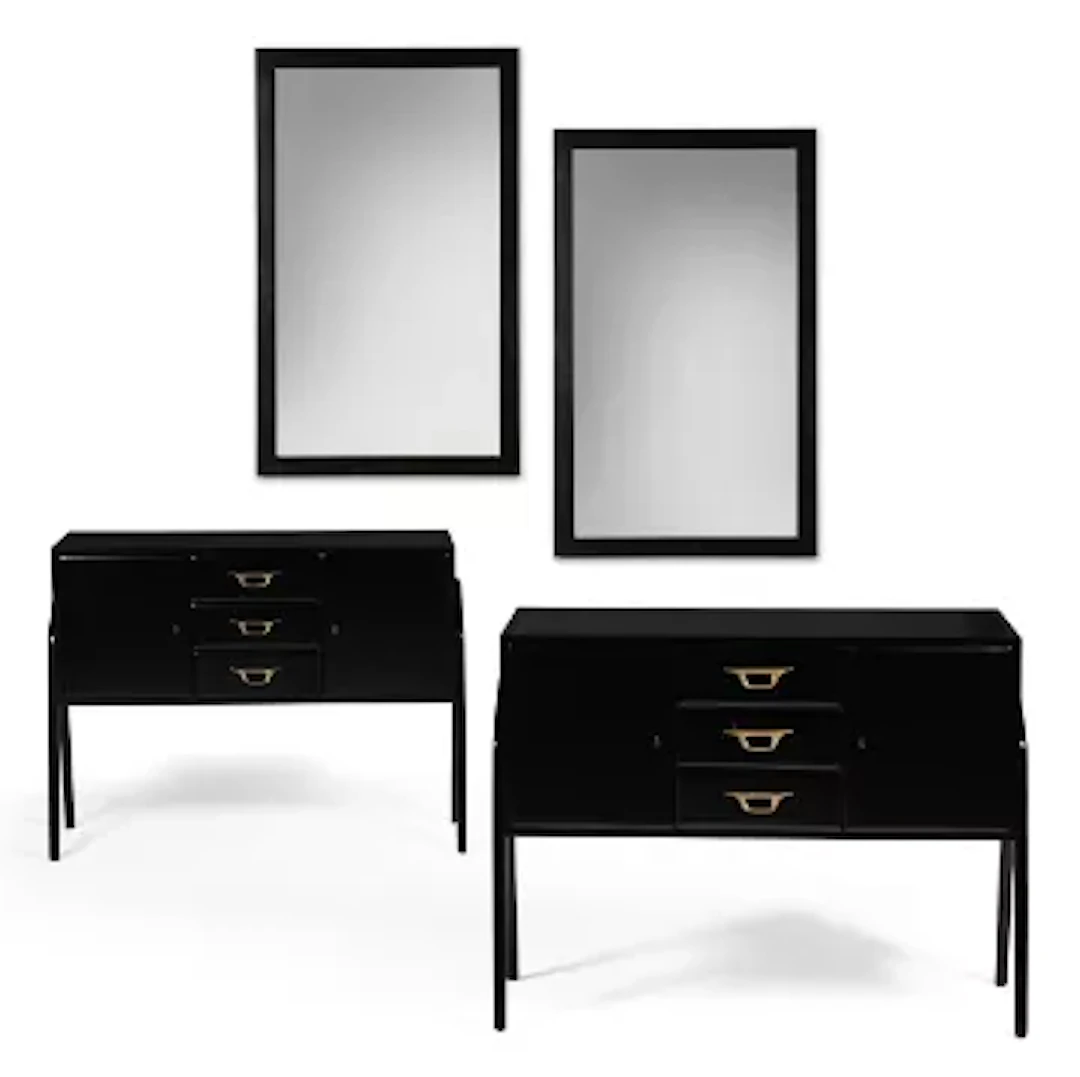FIONA MCDONALD (BRITISH, FD.1997), A PAIR OF 'VALENTINA' CABINETS, 21ST CENTURY