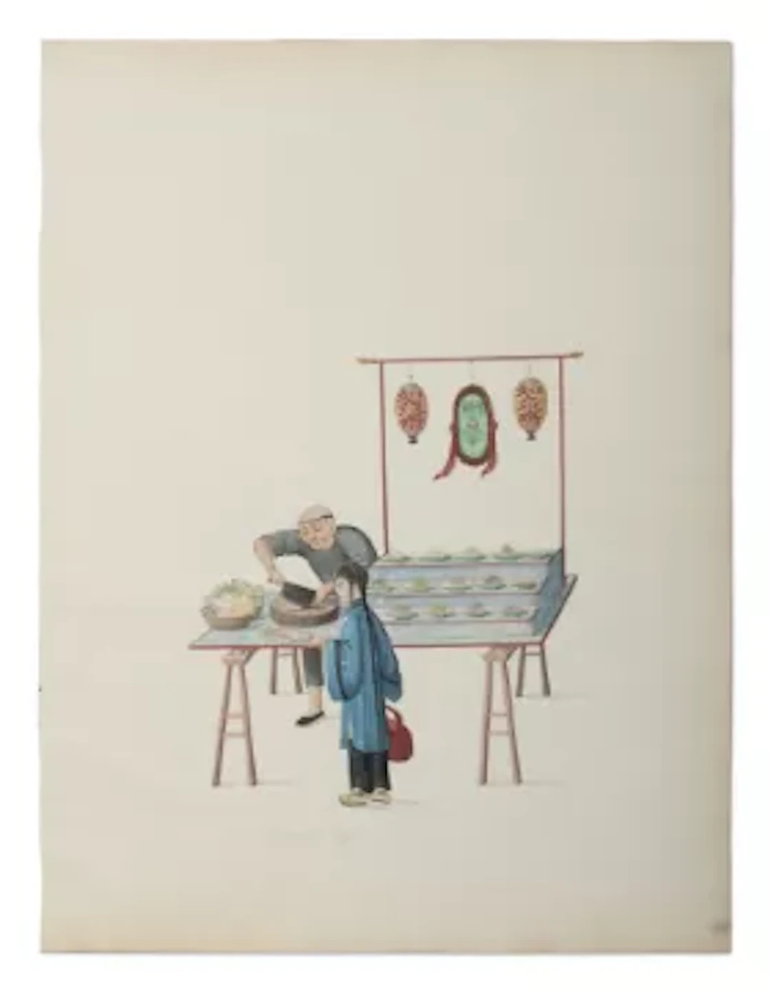 CHINESE ARTIST (EARLY 19TH CENTURY), A SET OF EIGHT DEPICTIONS OF