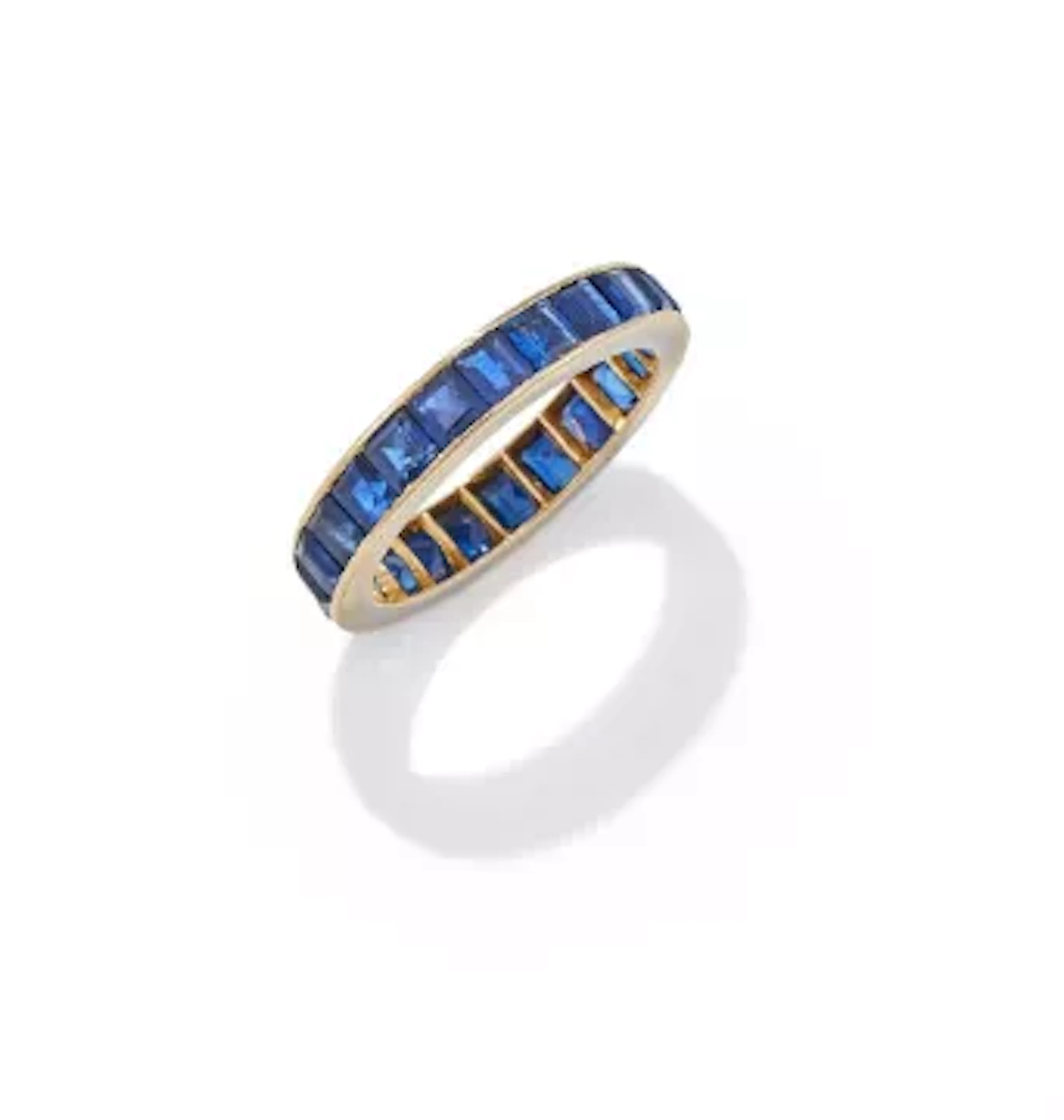 A SAPPHIRE ETERNITY RING