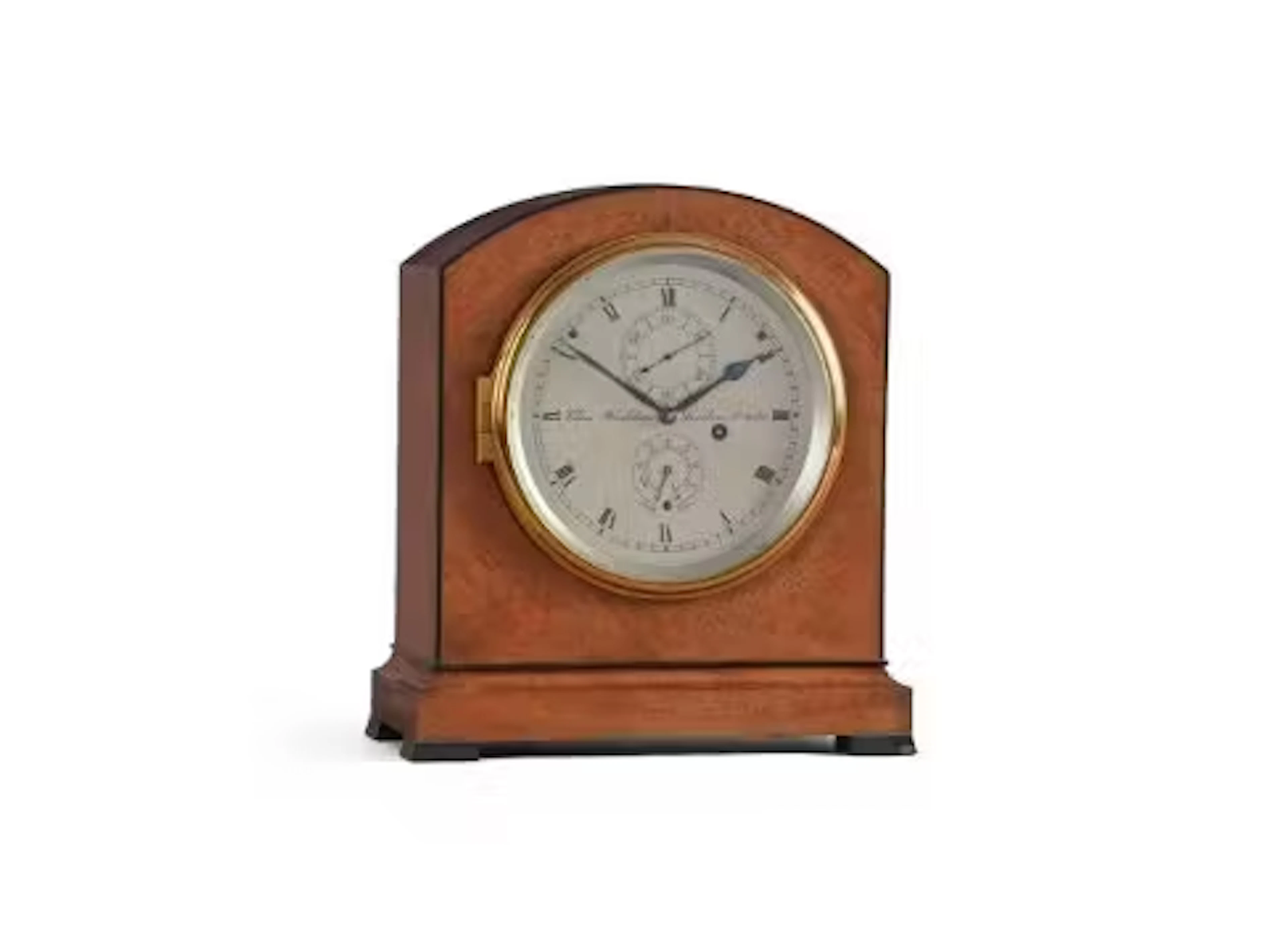 Y A FINE MAHOGANY CASED 8-DAY MANTEL CHRONOMETER