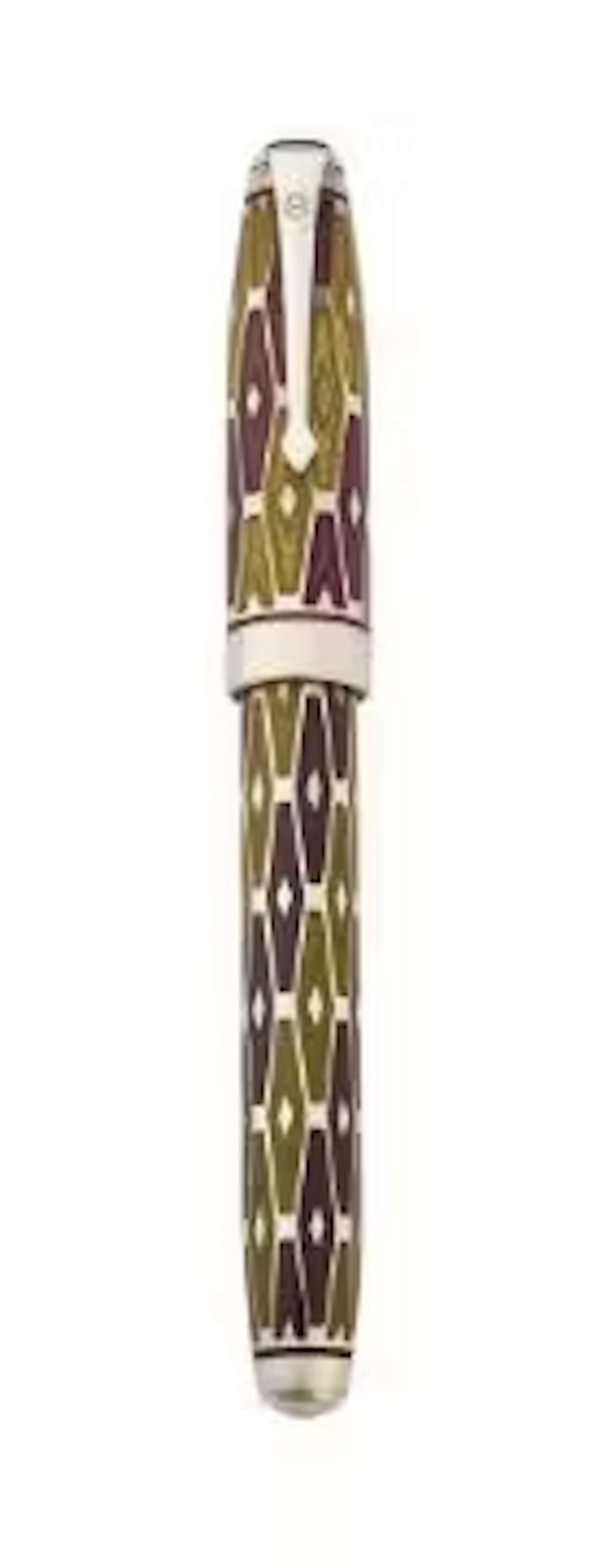 CONWAY STEWART, ELEGANCE, AZTEC, A LIMITED EDITION SILVER AND ENAMEL