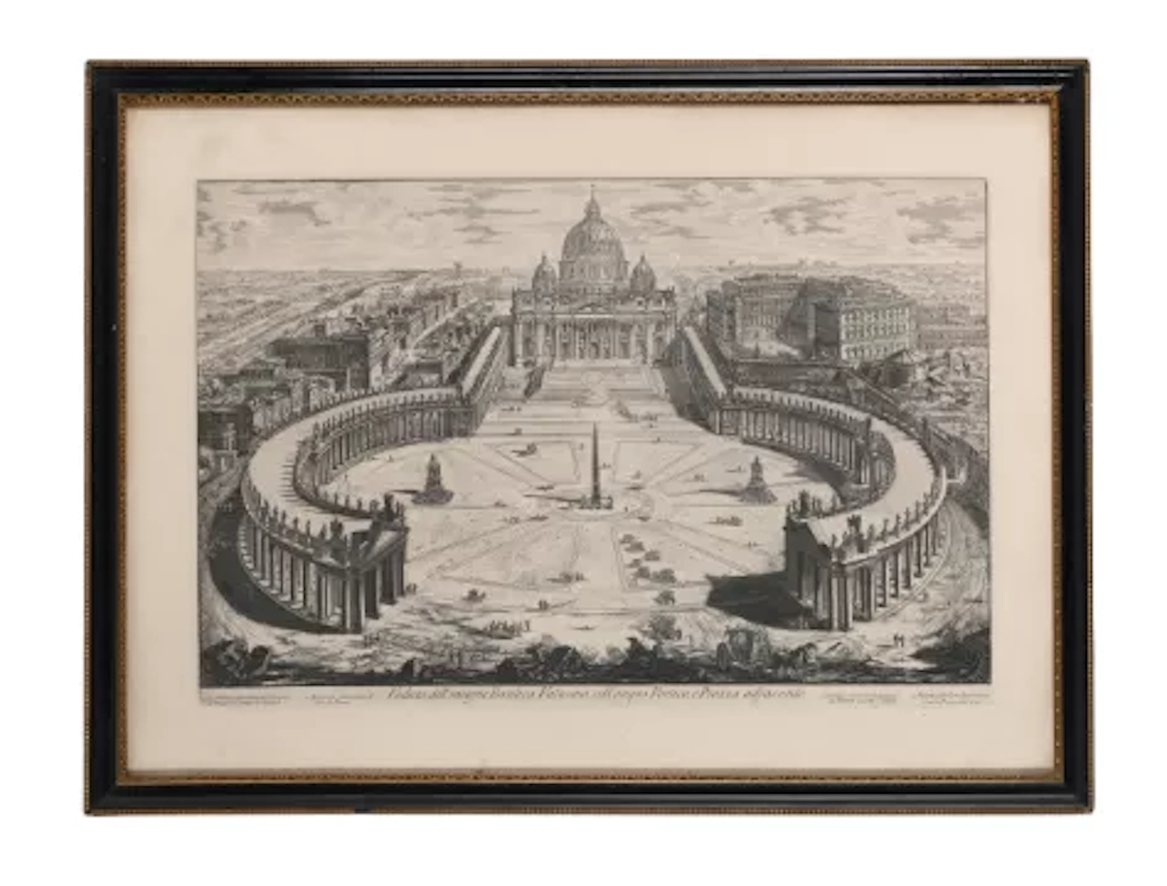 AFTER GIOVANNI BATTISTA PIRANESI, VEDUTA DELL'INSIGNE BASILICA VATICANA