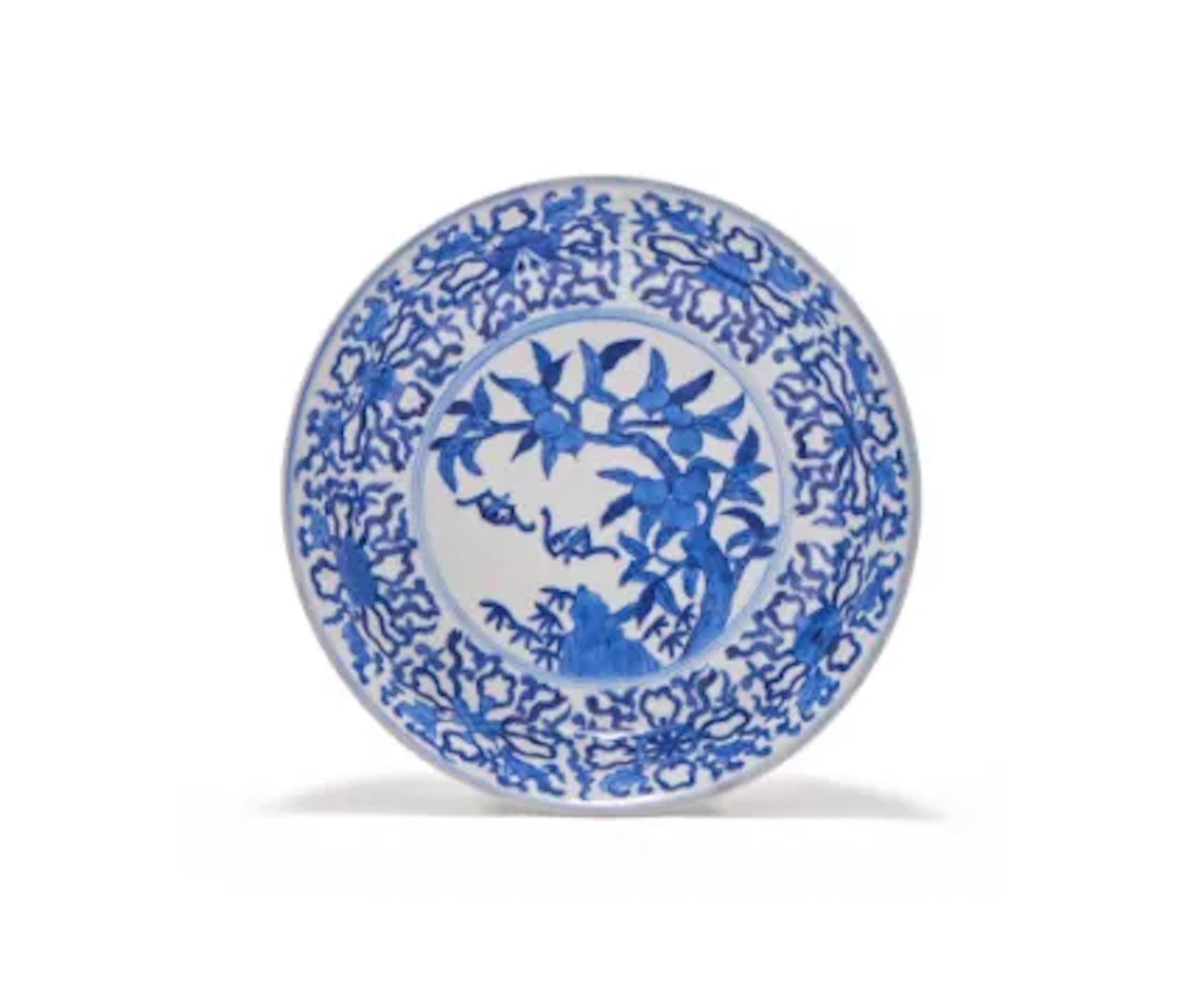 A Chinese blue and white dish