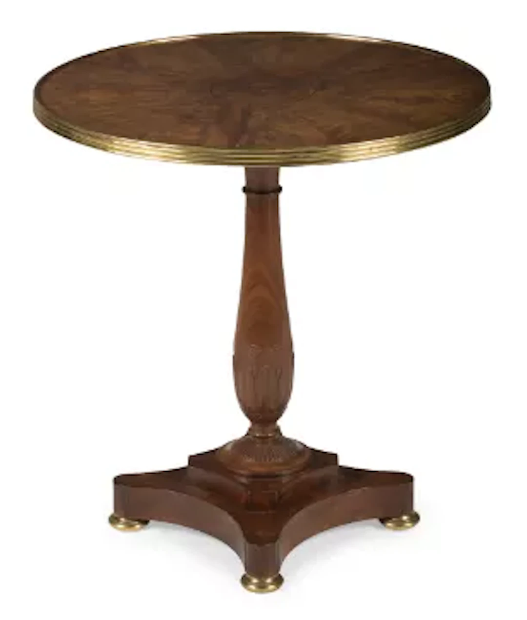 Y A CHARLES X MAHOGANY AND GILT BRASS OCCASIONAL TABLE, CIRCA 1830