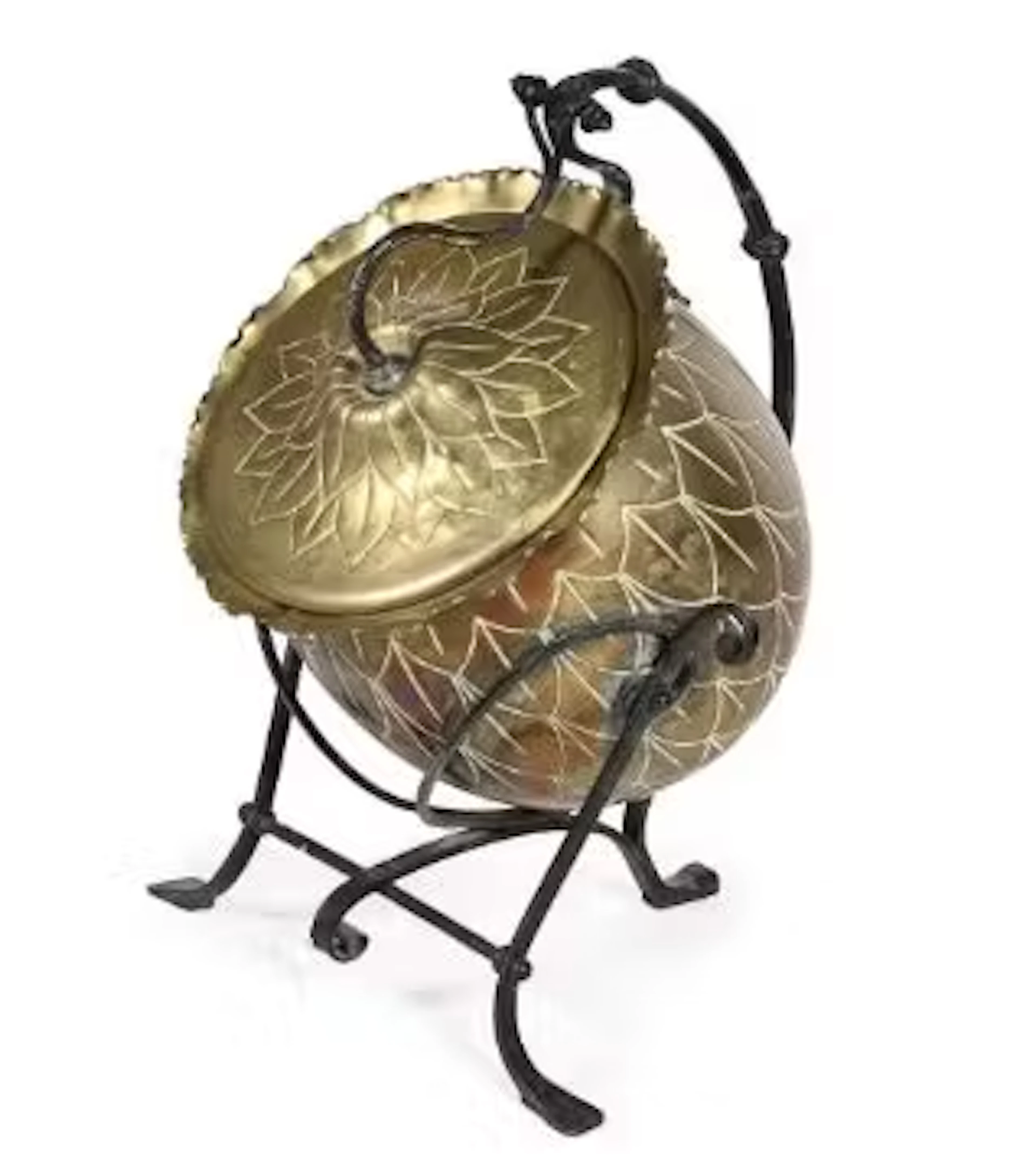 CHRISTOPHER DRESSER FOR BENHAM & FROUD LTD, ATTRIBUTED; A COAL SCUTTLE