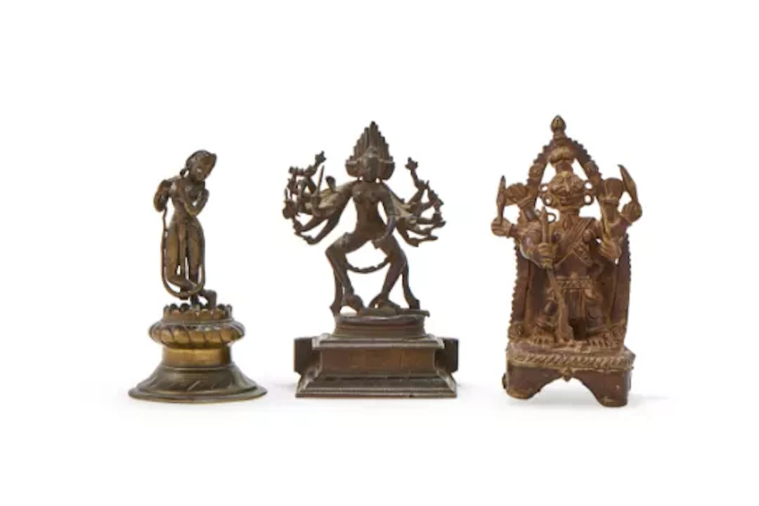 A bronze figure of Krishna, 19th century