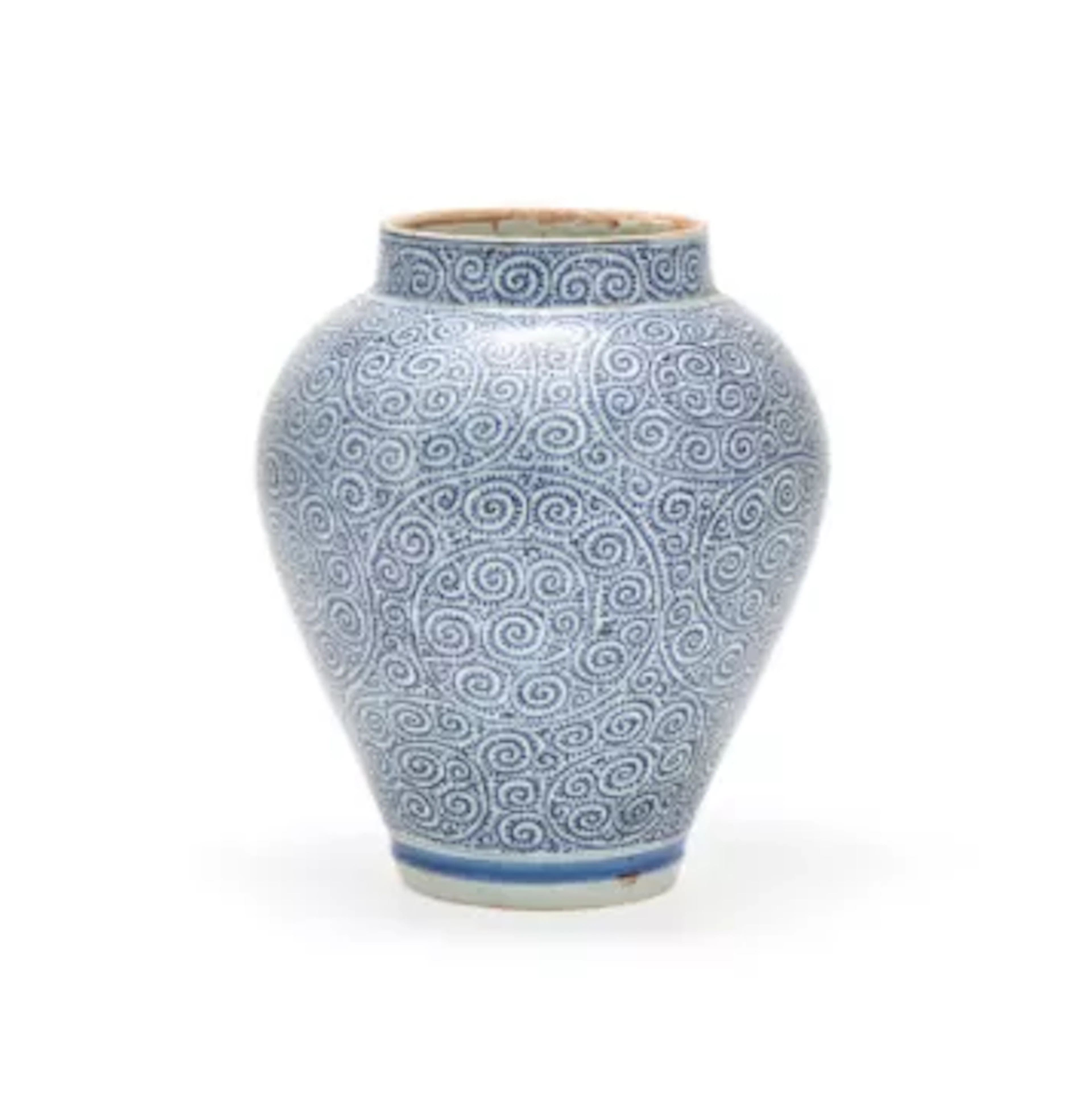 A Japanese blue and white Ko-Imari vase, Edo Period (early 18th century)