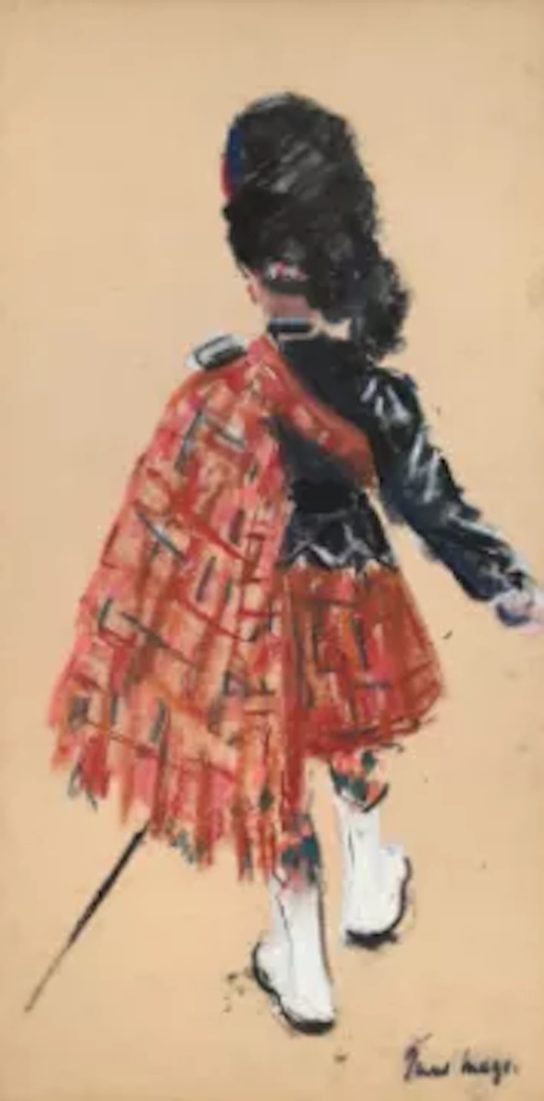 λ PAUL LUCIEN MAZE (FRENCH/BRITISH 1887-1979), PIPE MAJOR OF THE SCOTS GUARDS