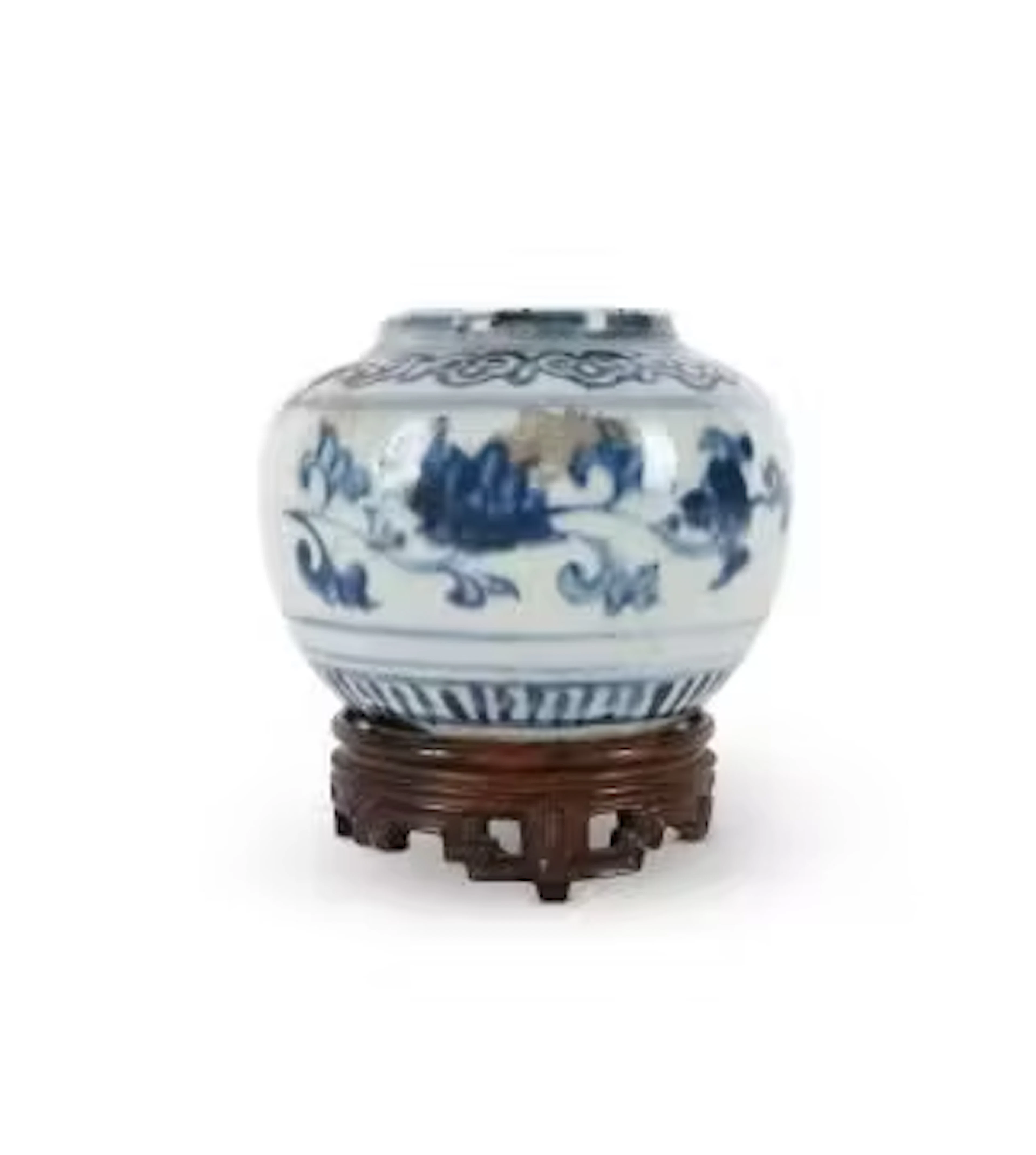 A Chinese blue and white jar