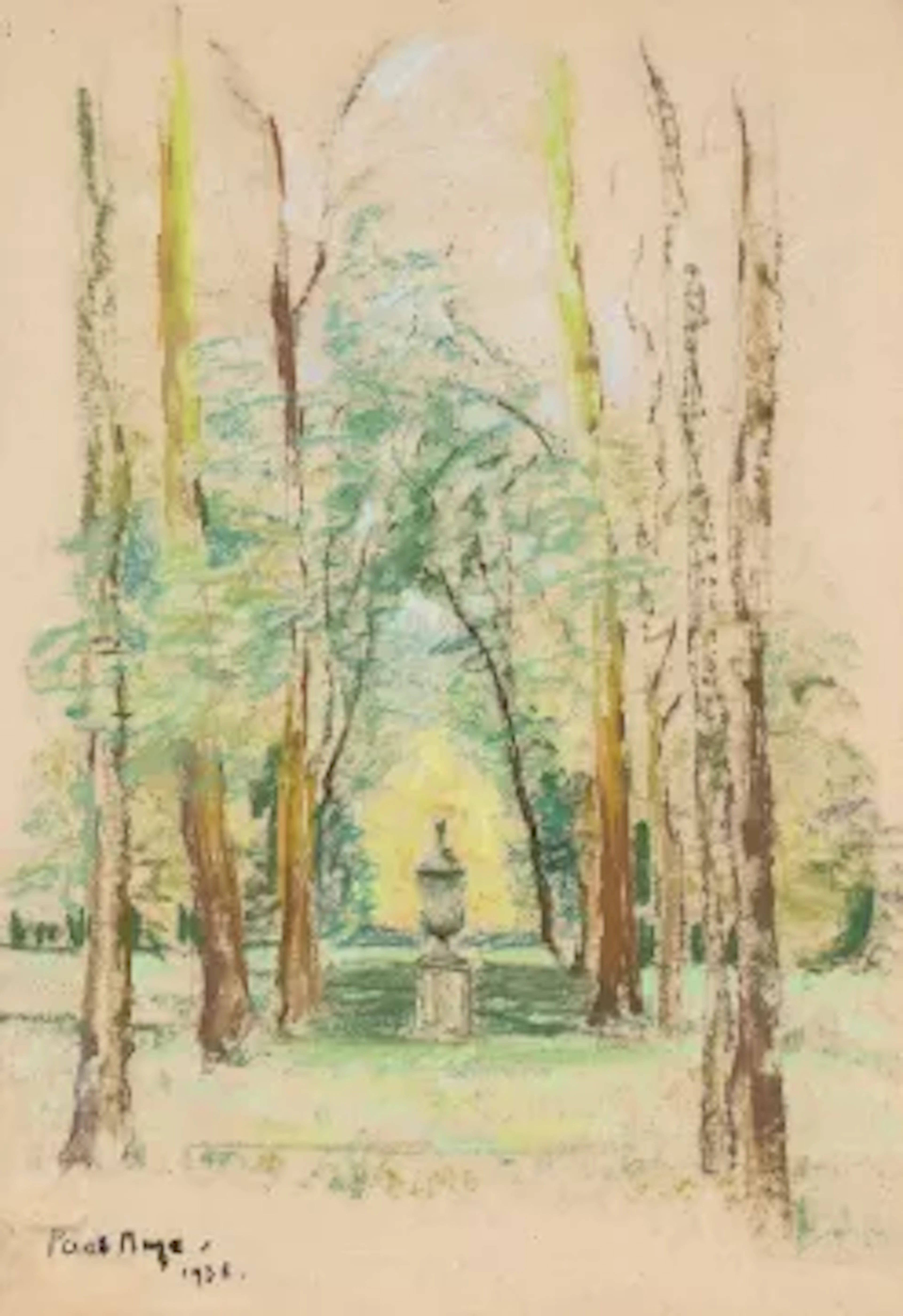 λ PAUL LUCIEN MAZE (FRENCH/BRITISH 1887-1979), PARC, LE CHÂTEAU DE
