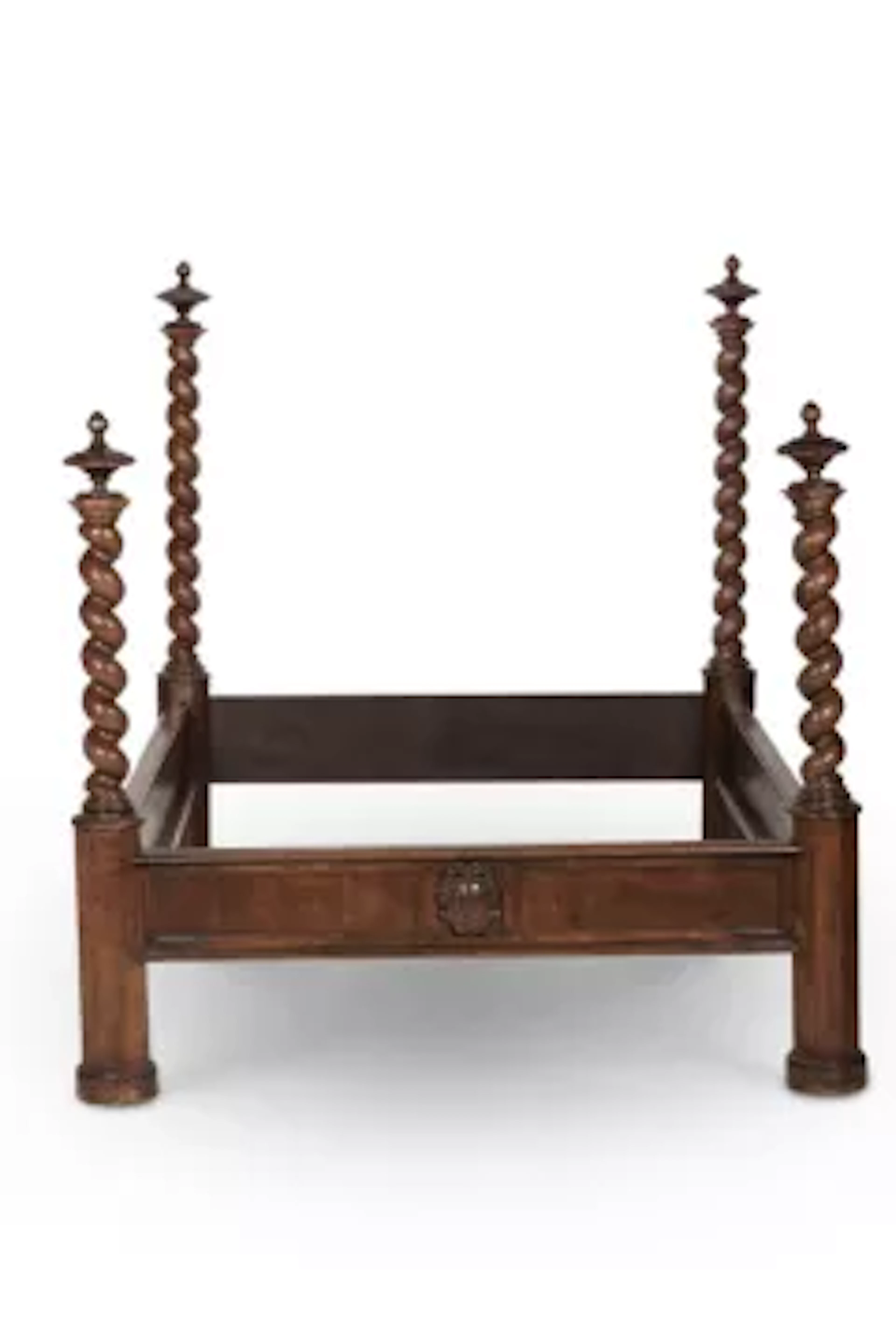 A WALNUT FOUR POST BED, NORTH ITALIAN, LATE 18TH/EARLY 19TH CENTURY AND LATER