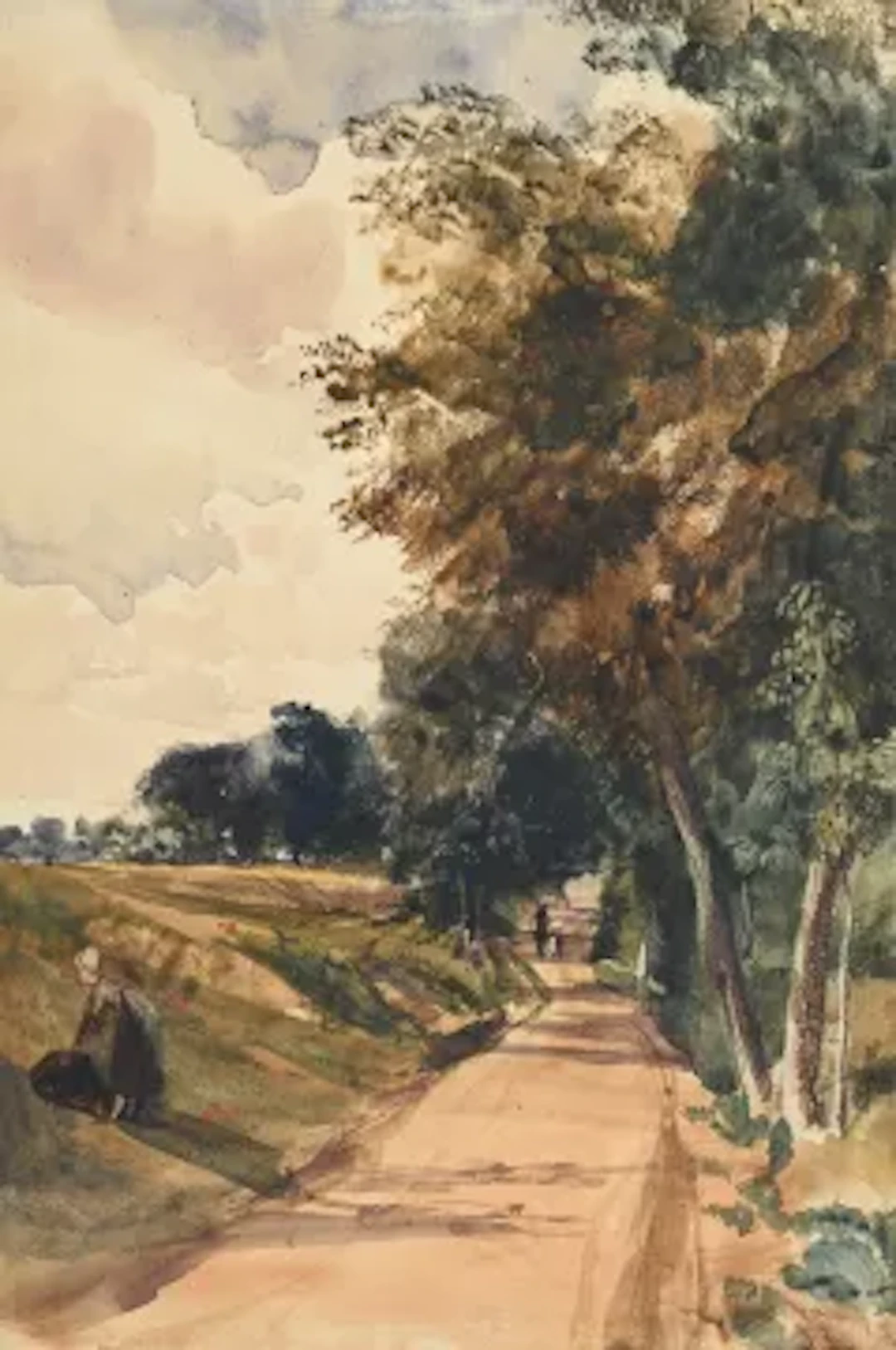 THOMAS SHOTTER BOYS, O.W.S. (BRITISH 1803-1874), A PATHWAY THROUGH TREES