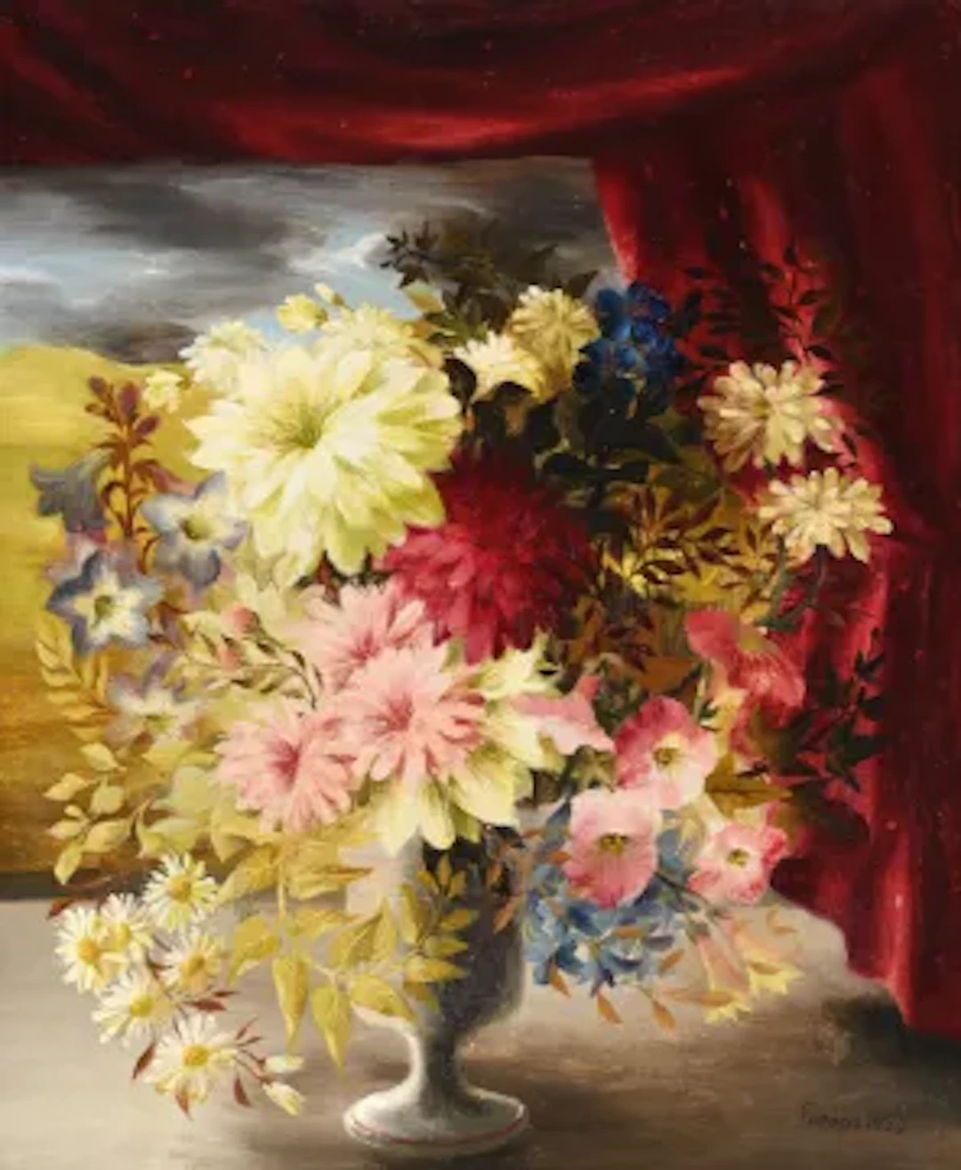 λ MARY FEDDEN (BRITISH 1915-2012), FLOWER STILL LIFE (WOMAN MAGAZINE)