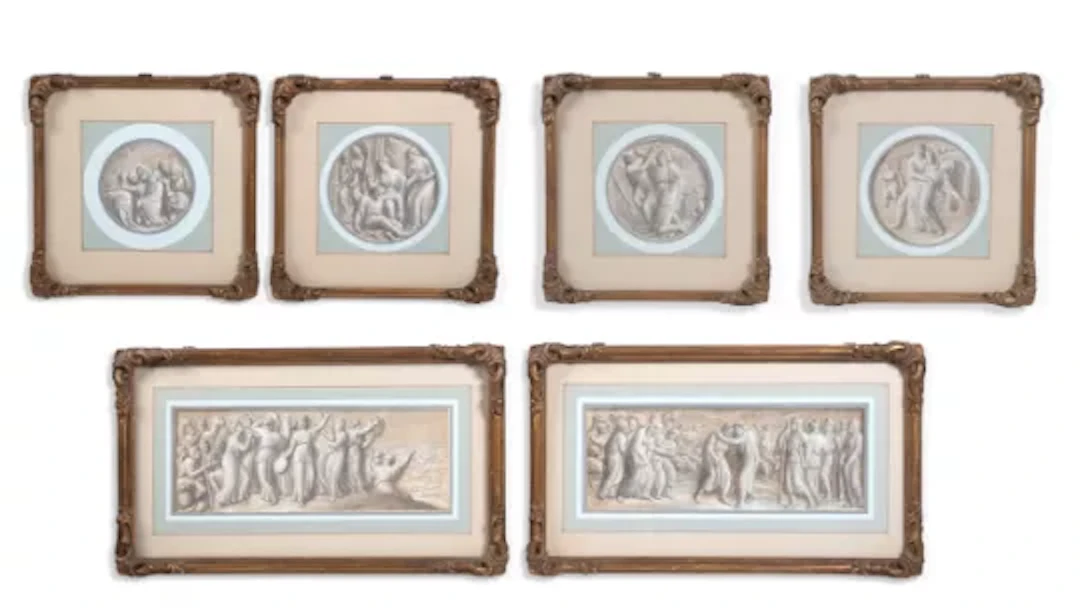 LUIGI ADEMOLLO (ITALIAN 1764-1849), SIX OLD TESTAMENT SCENES