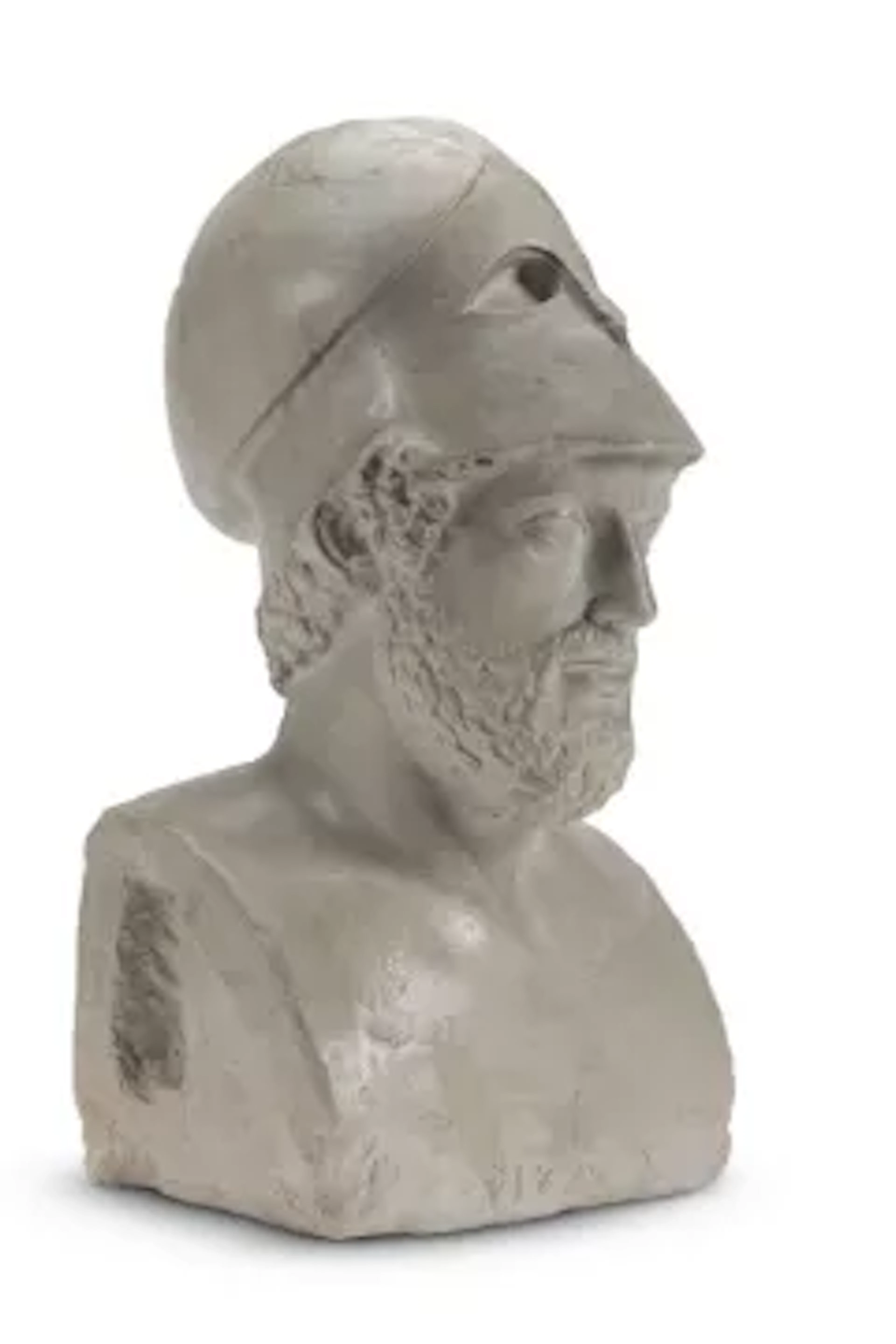 AFTER THE ANTIQUE- A PLASTER BUST OF PERICLES, 20TH CENTURY